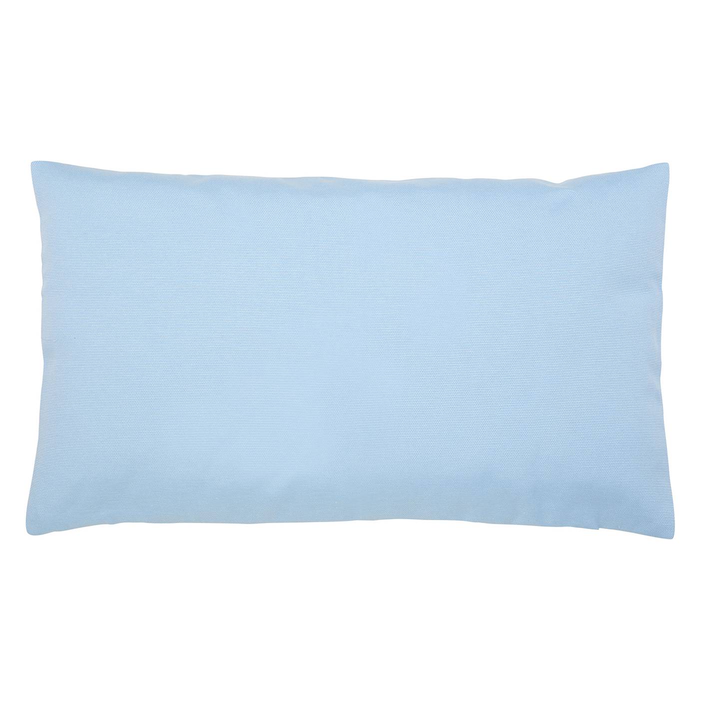 Kissen Juno Baumwollmischgewebe Hellblau 50 x 30 cm