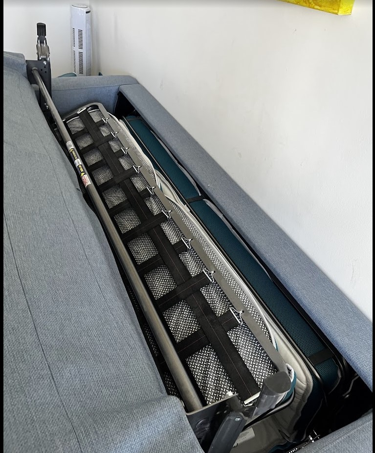 3-Seater Sofa Bed Blue