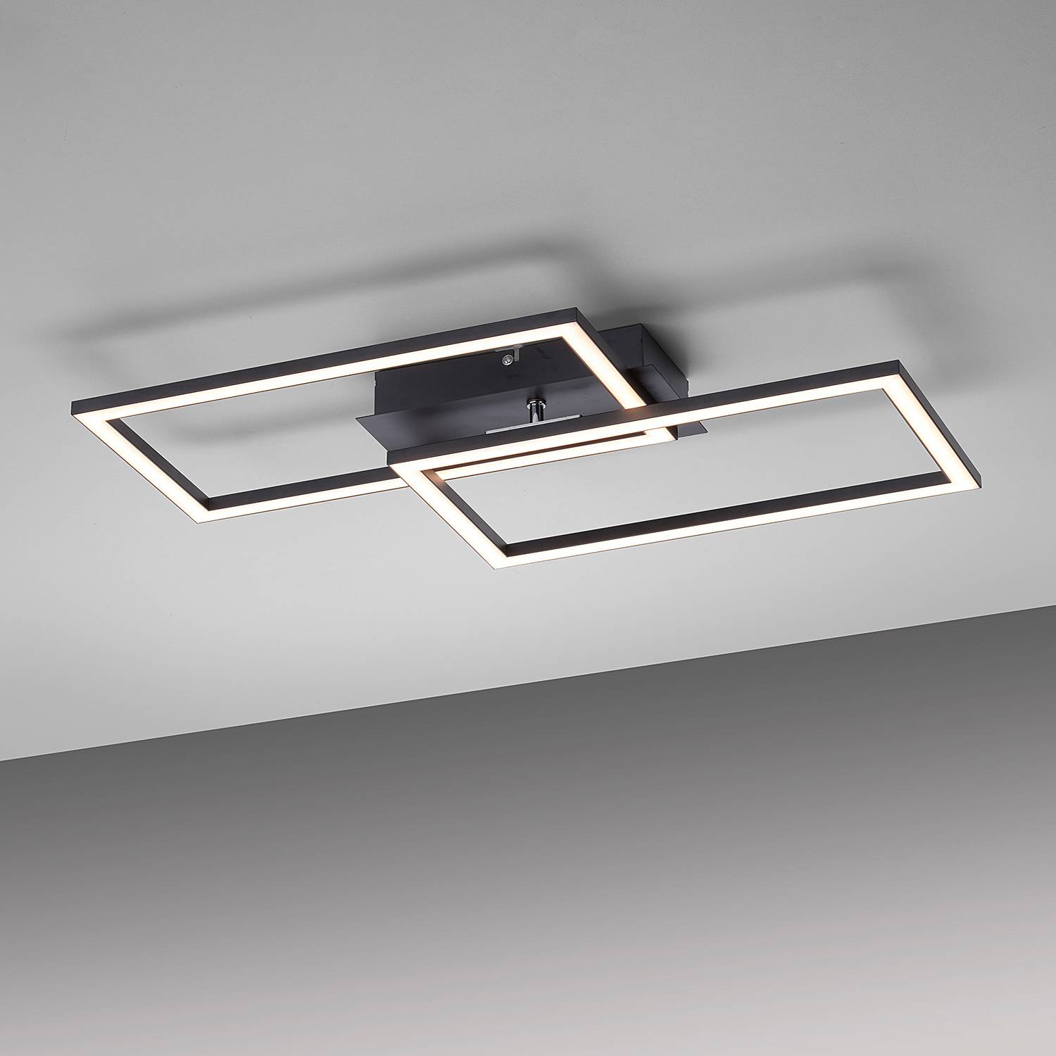 Iven E LED-Deckenleuchte Polycarbonat Aluminium