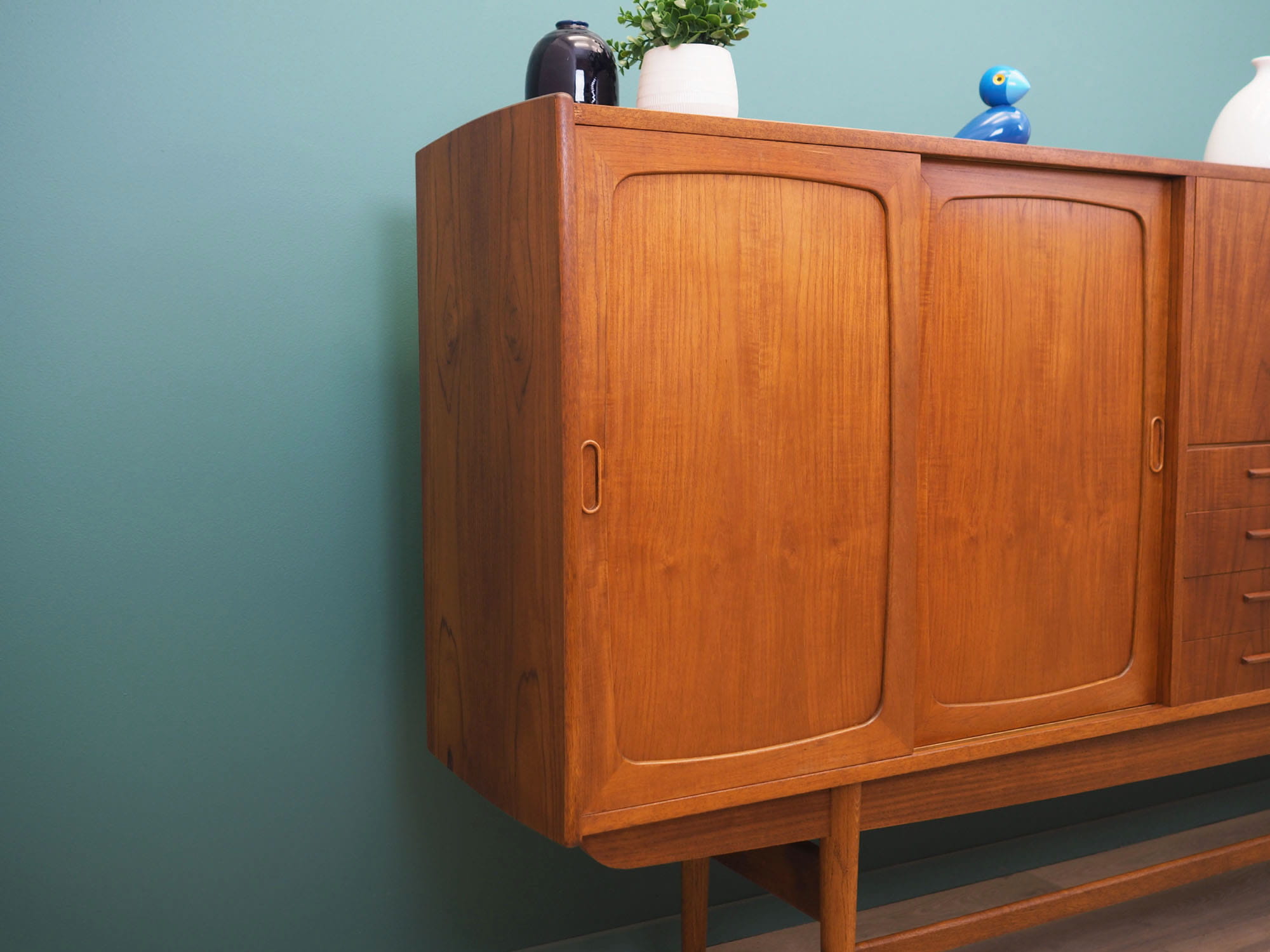 Vintage Sideboard Teakholz Braun 1960er Jahre