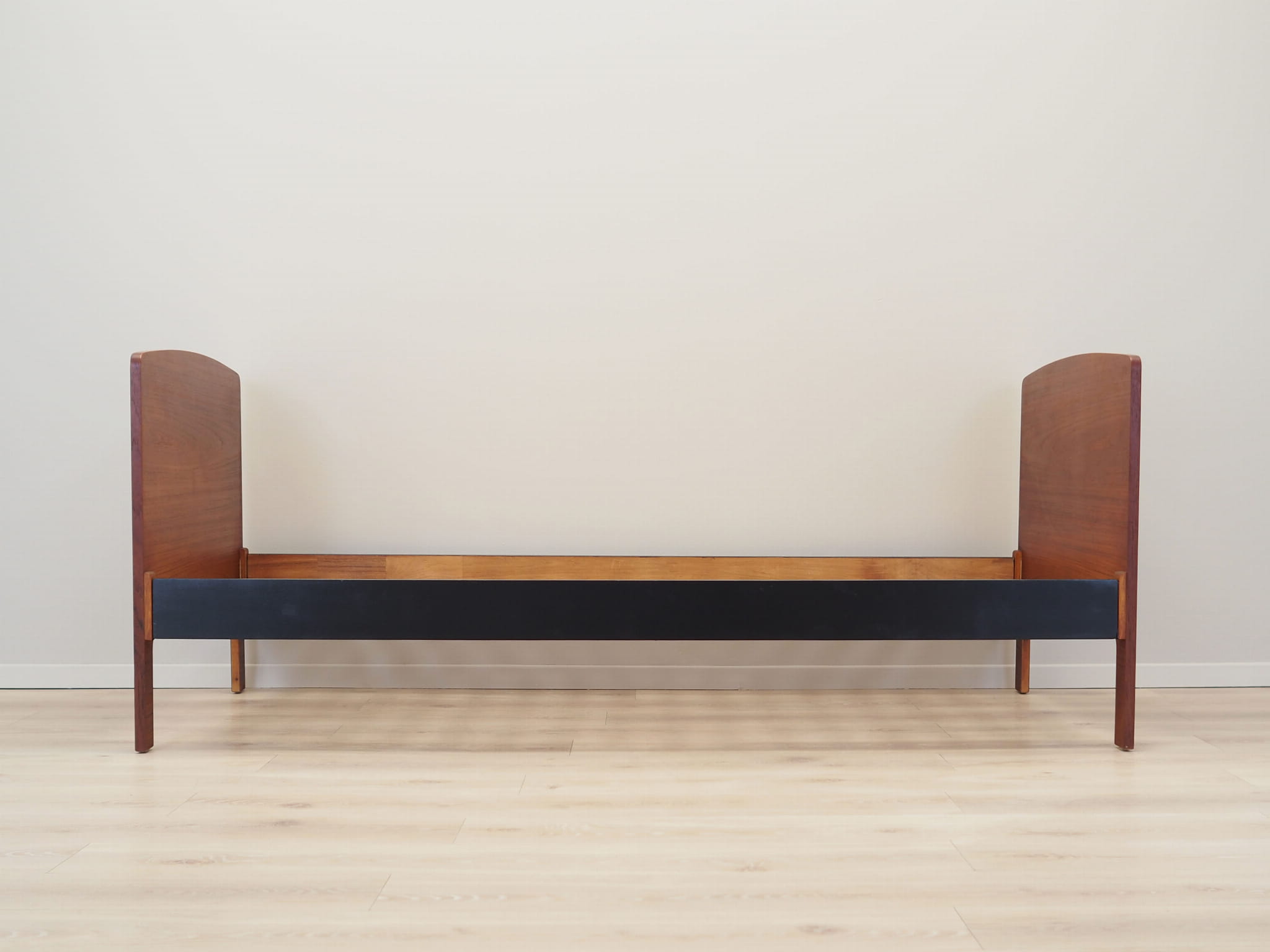 Vintage Bed Teak Wood Brown 1970s