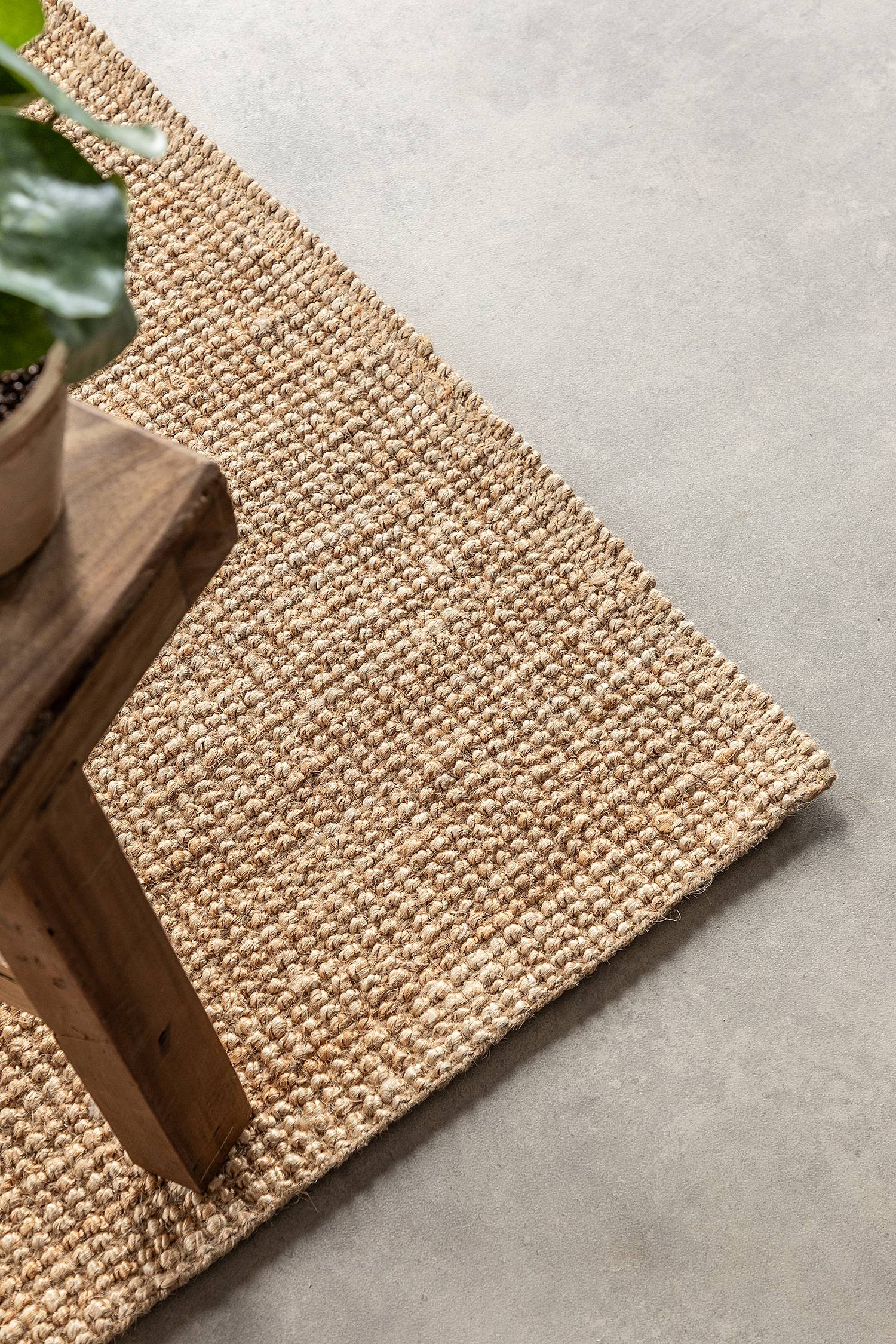 Jaipur Läufer Jute Hellbraun 80 x 200 cm