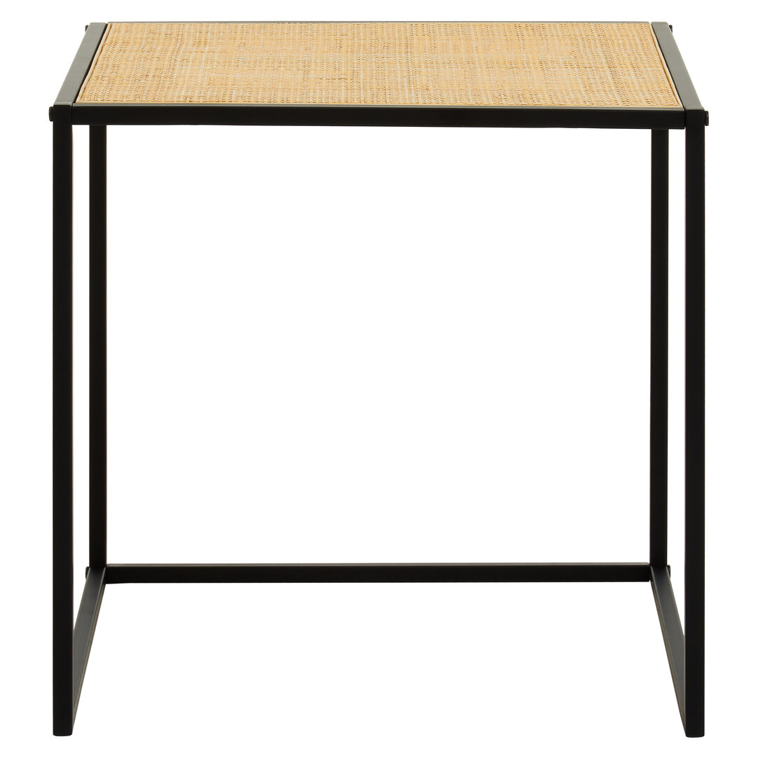 Depok Square Side Table Mango Wood Metal