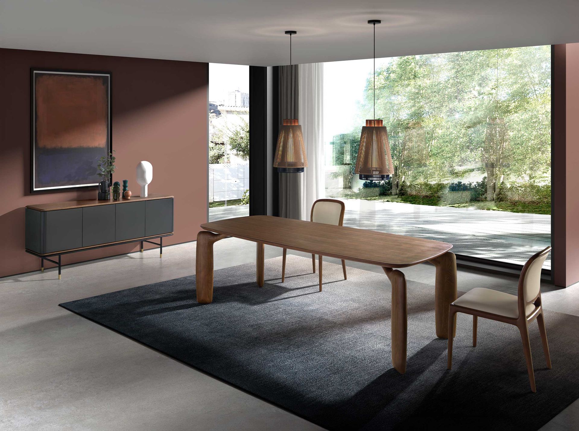 Sideboard Dunkelgrau