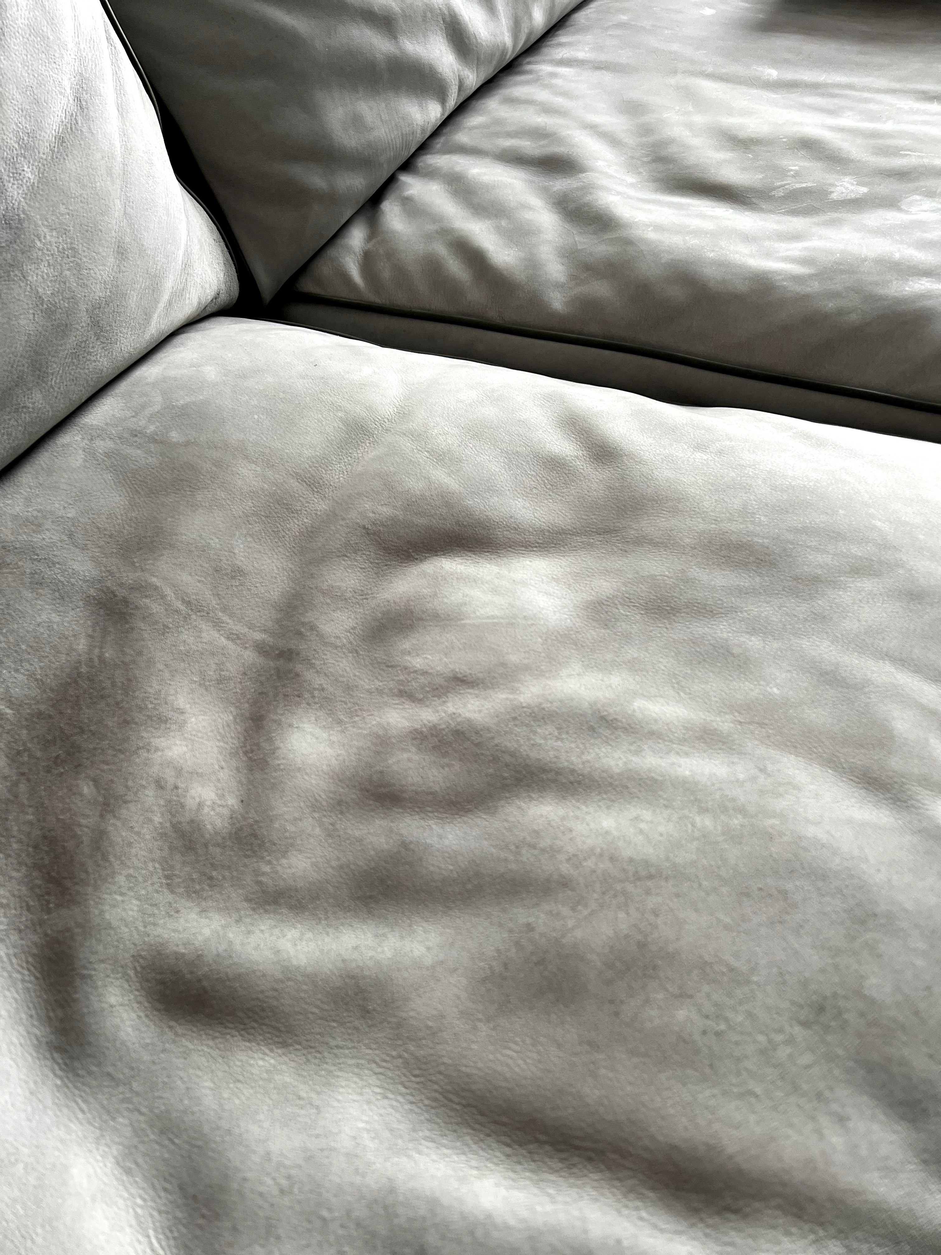 Stoccolma Sofa Leder Kaschmir Nuage