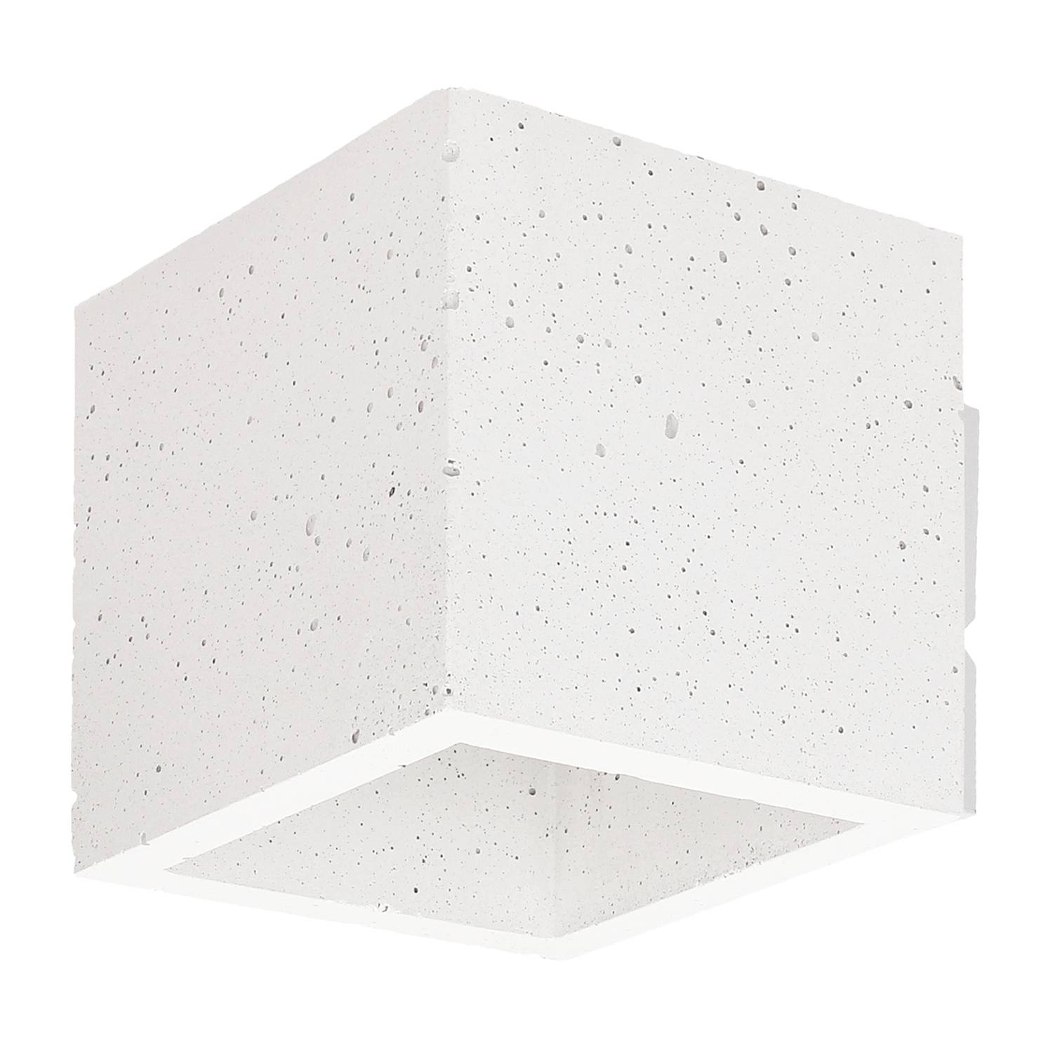 LED wall light Block I Ceramic White