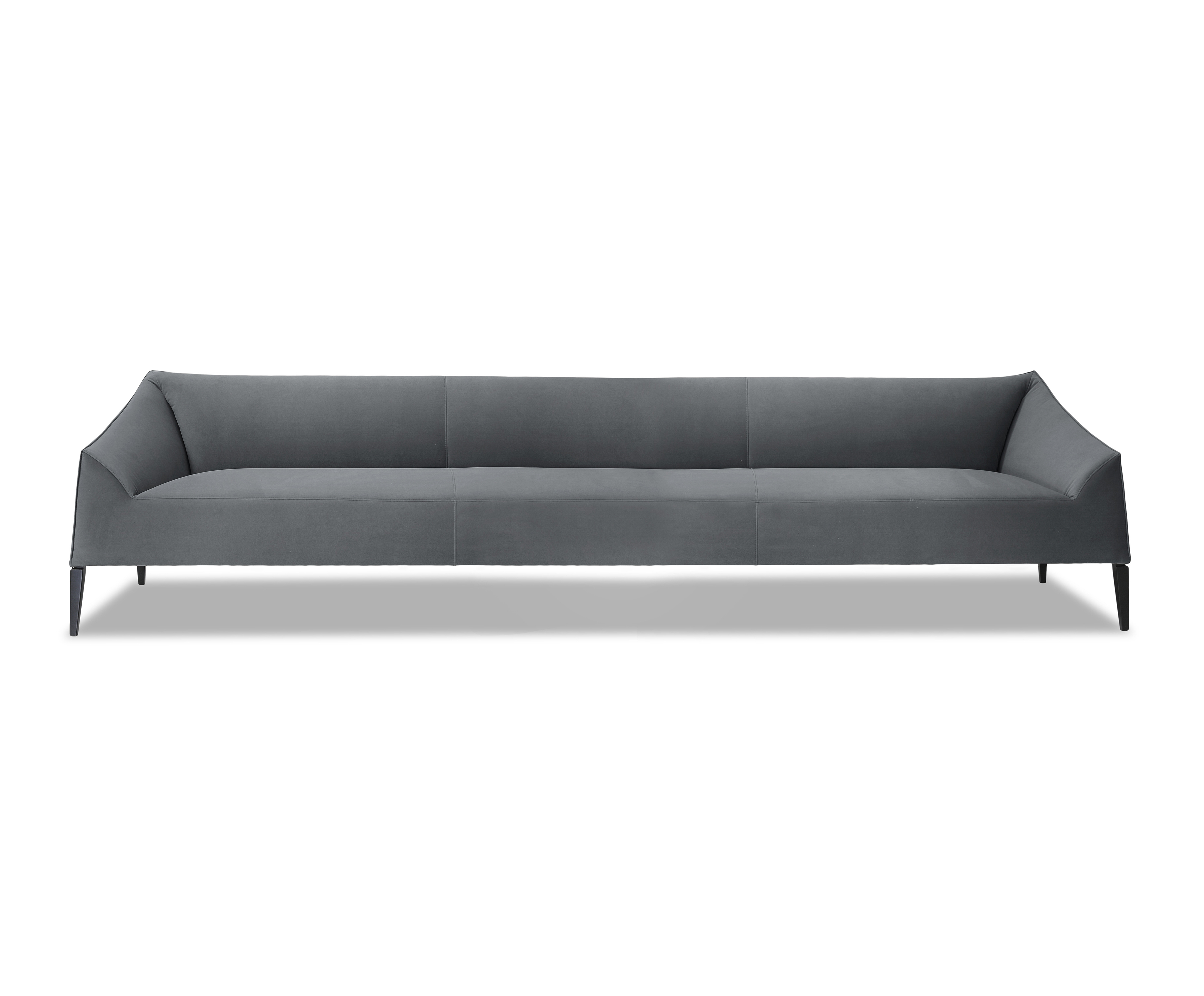 Dolce Sofa 3-Sitzer Samt Grau