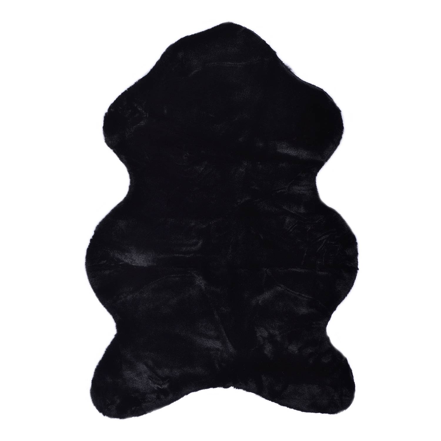 Kunstfell Giorgia Polyester Schwarz 60 x 80 cm