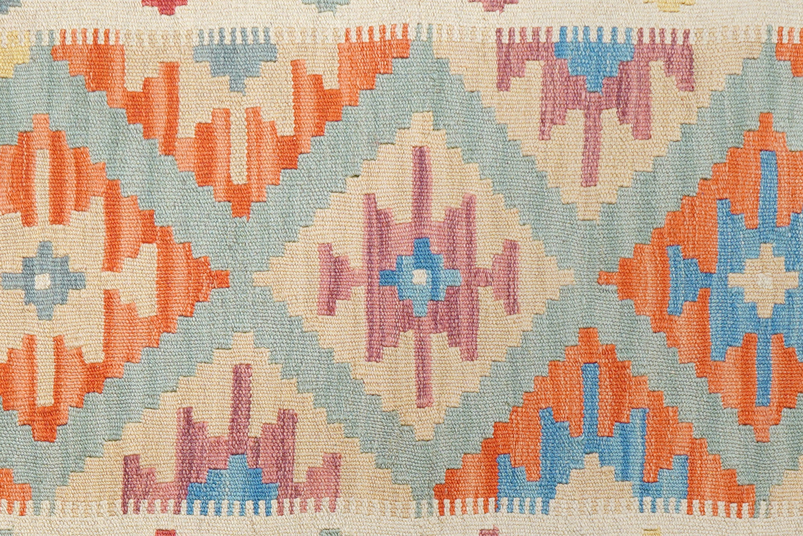 Tappeto Kilim Gashgai Lana Verde