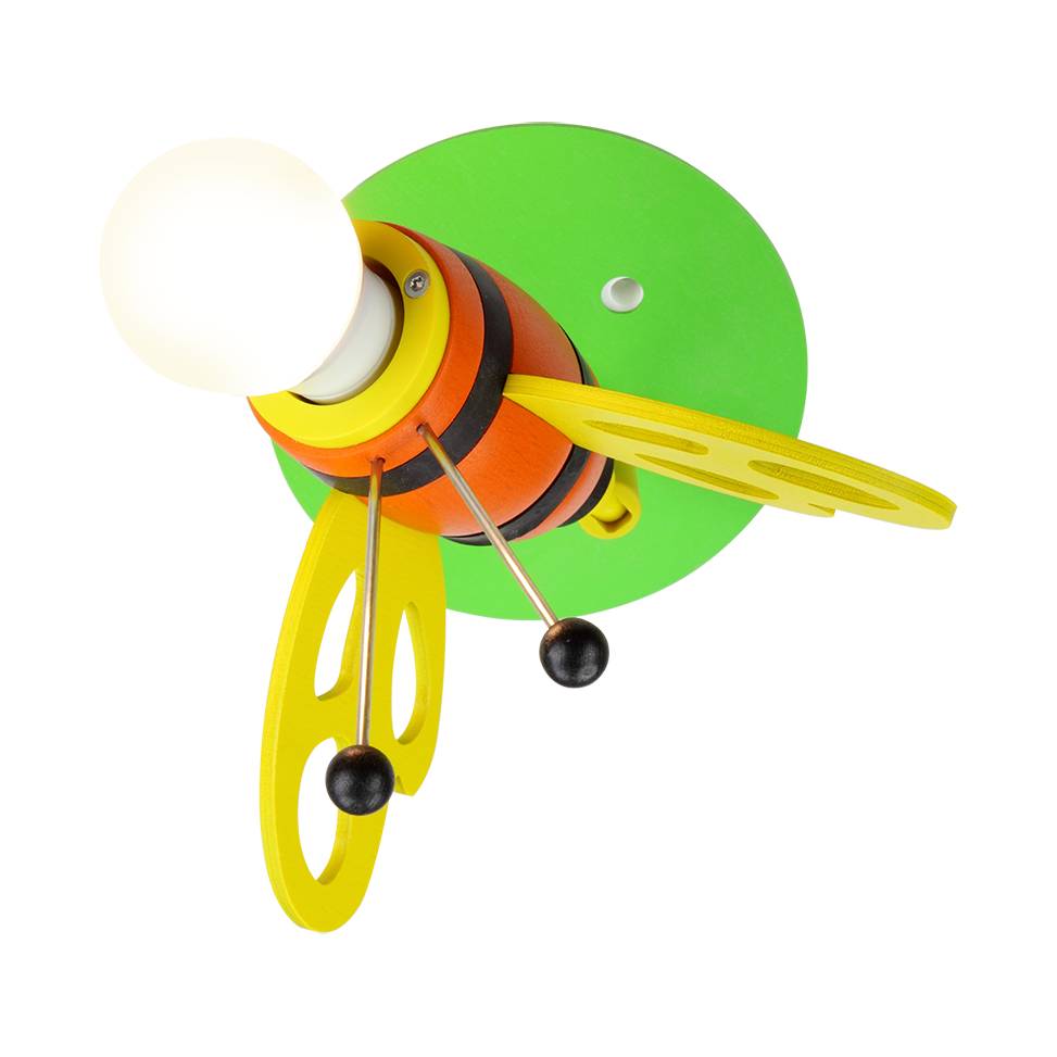 Deckenspot Hummel Holz 1-flammig