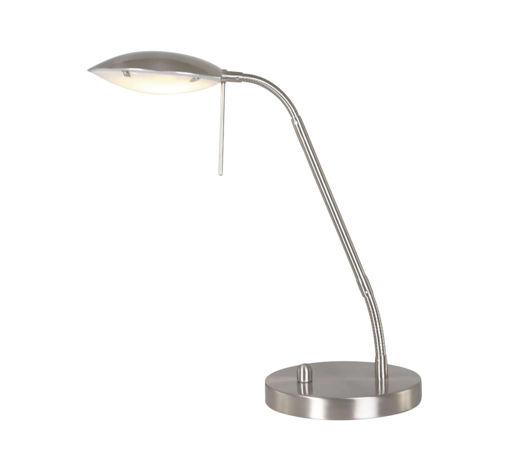 LED Tischleuchte Mexlite I Milchglas Eisen flammig flammig
