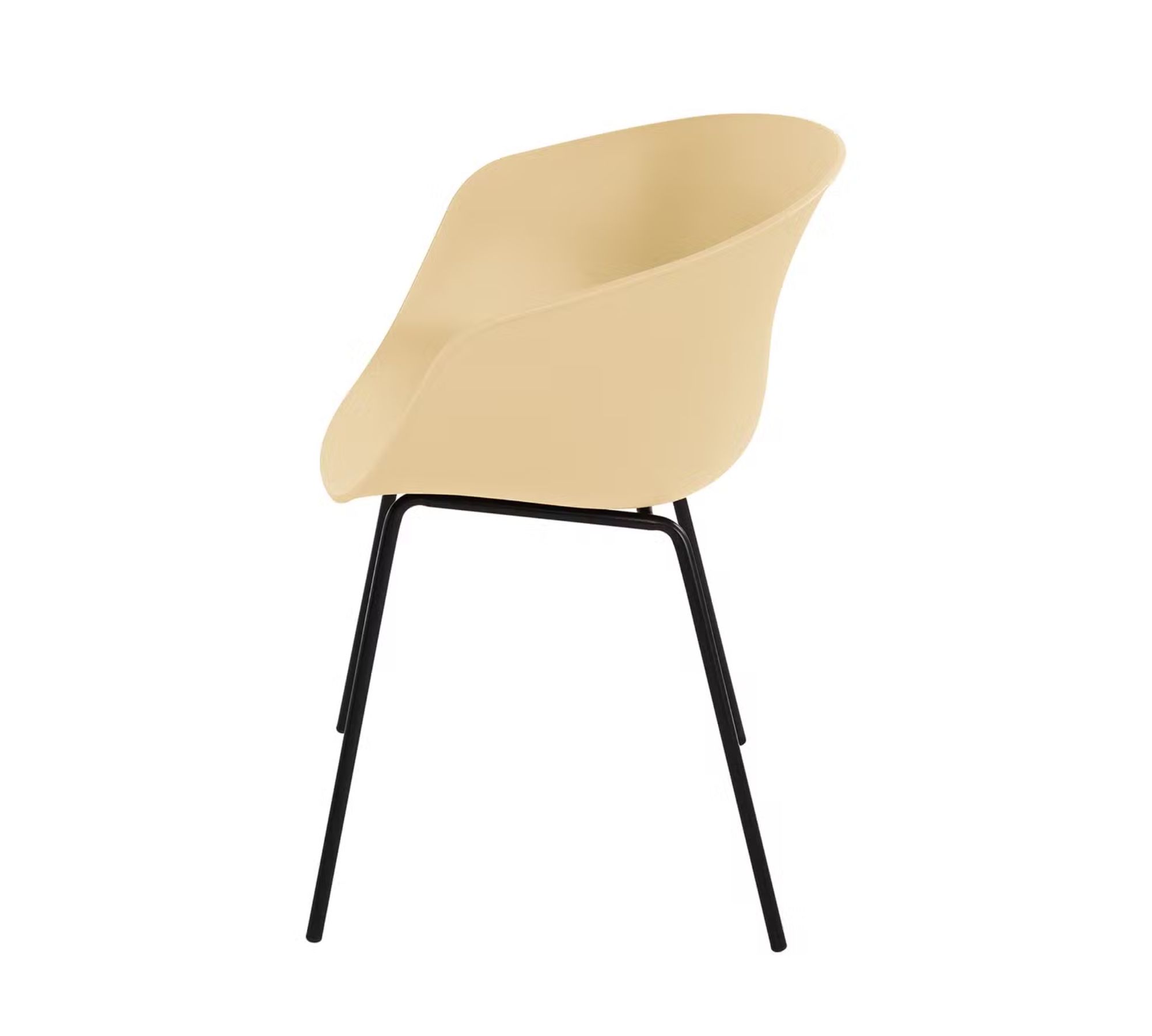 2x Vedene Gartenstuhl Stahl Kunststoff Beige
