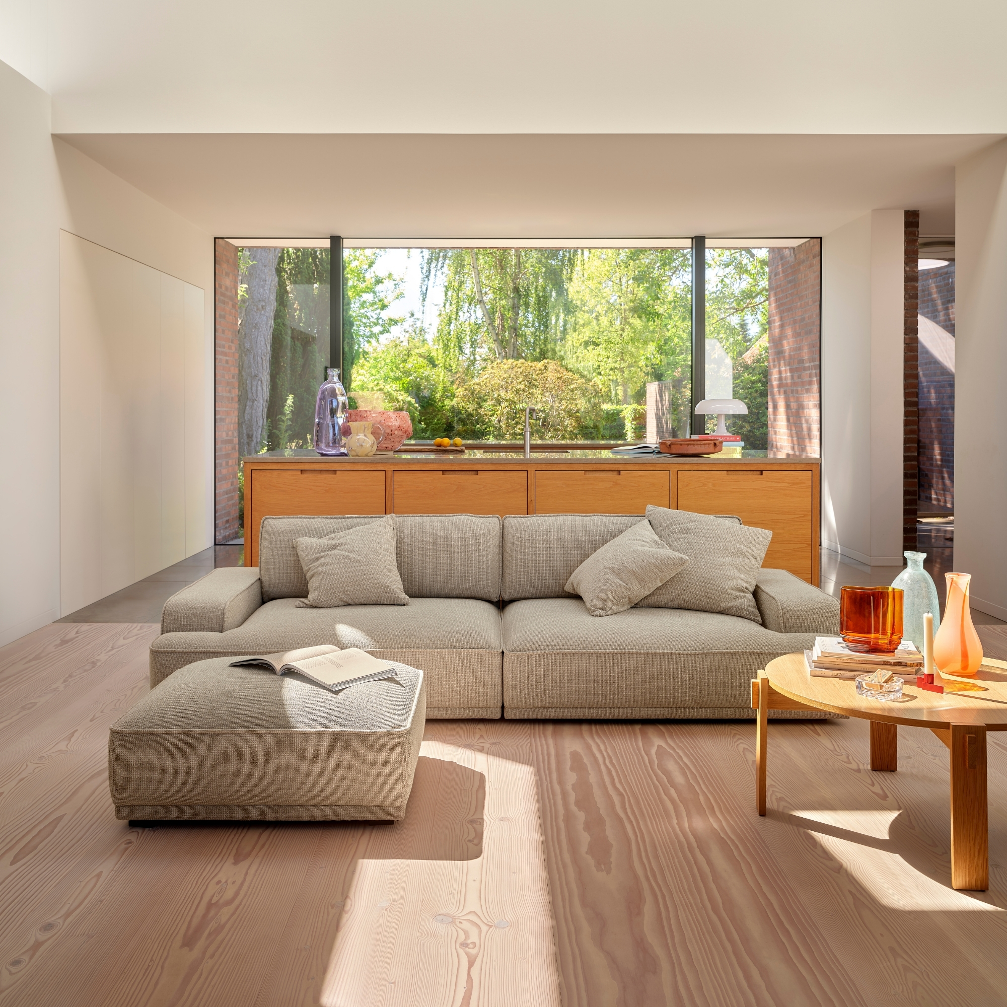 Leonora Sofa 3,5-Sitzer Impression Greige