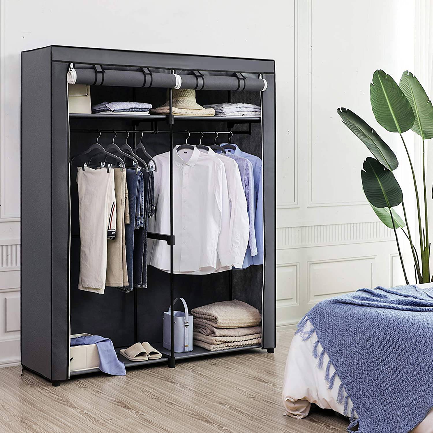 Cabinet Branville I Fabric Iron Grey