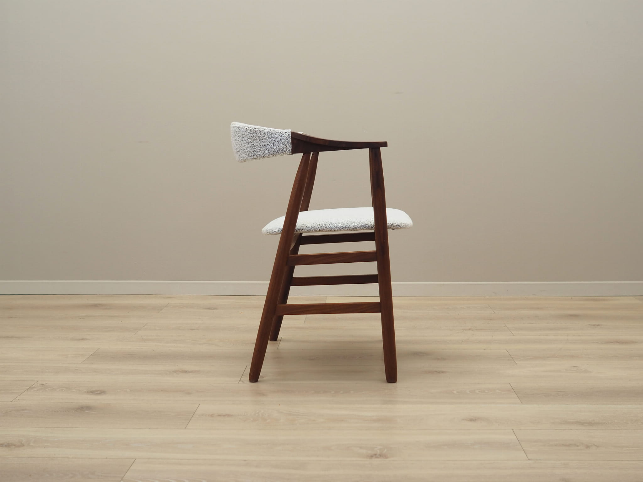 Vintage Armchair Teak White 1970s