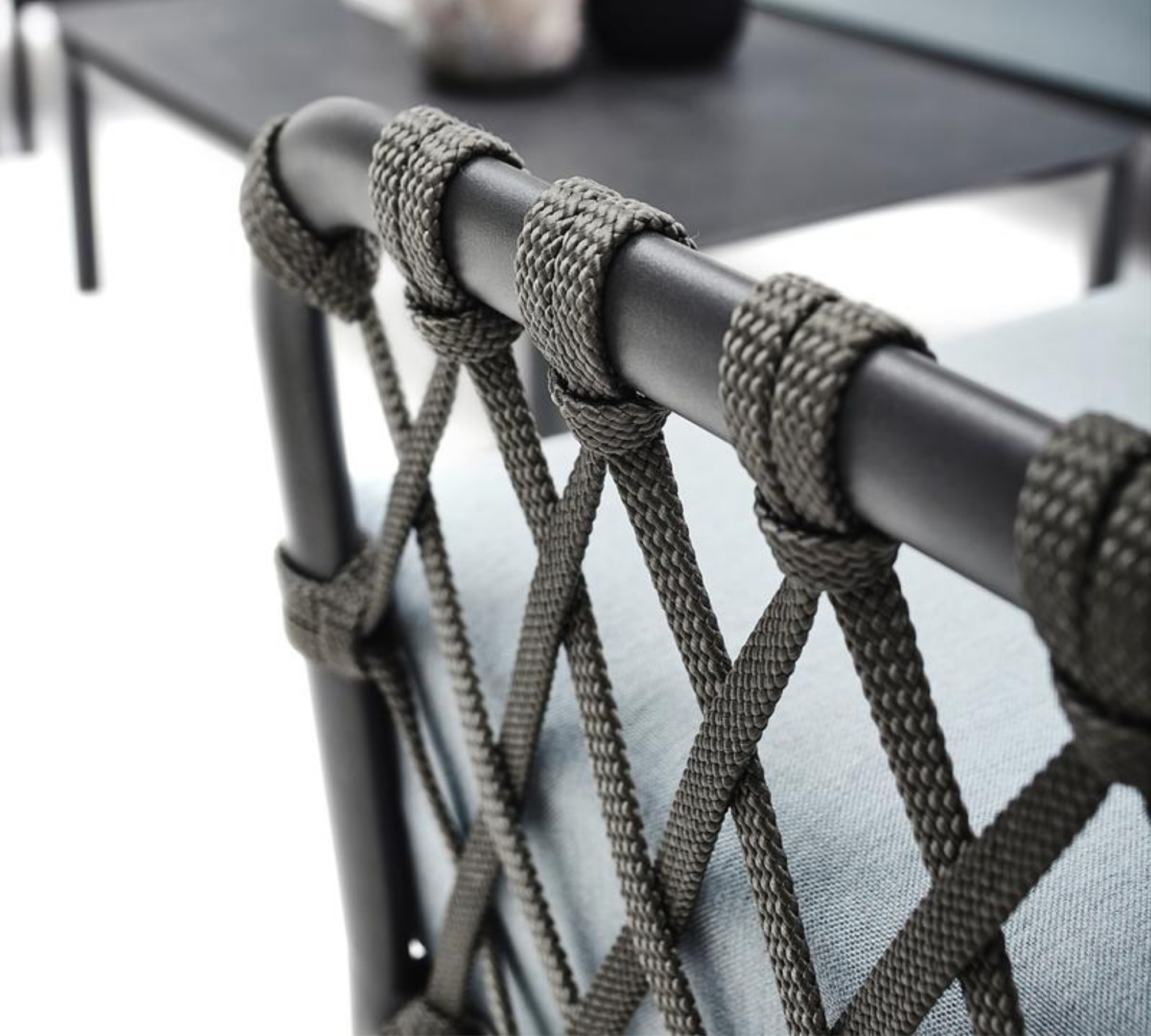 Caro Garten Lounge-Set Klein Anthrazit Blau