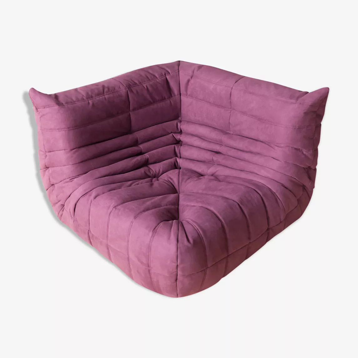 Togo Ecksofa Textil Aubergine