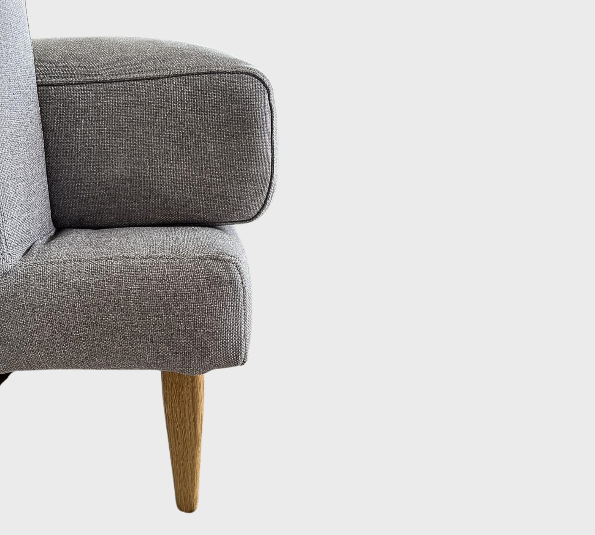 Veneda Sofa 3,5-Sitzer Récamiere Rechts Grau
