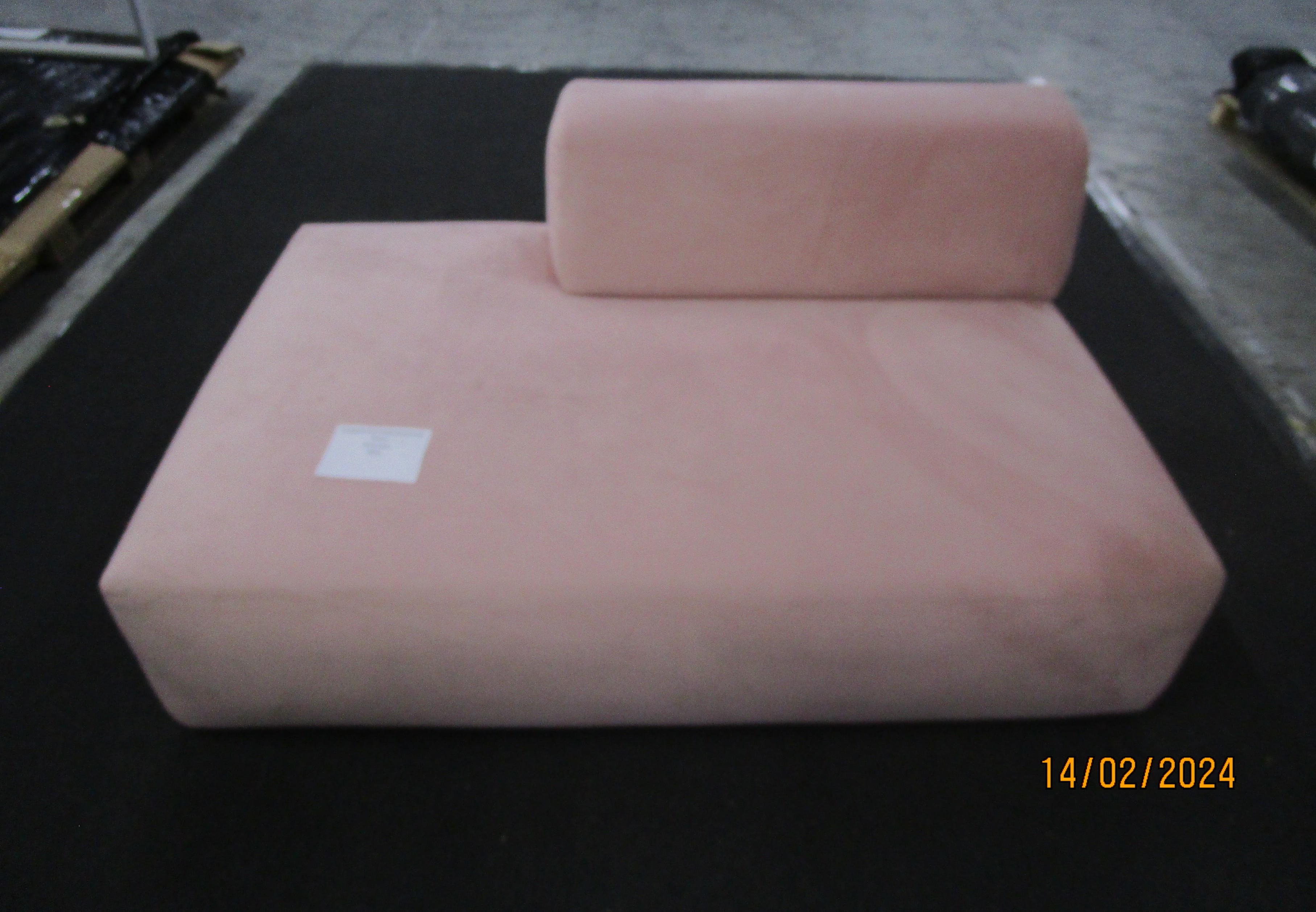 Pyllow Sofa 2-Sitzer Samt Bonbonrosa
