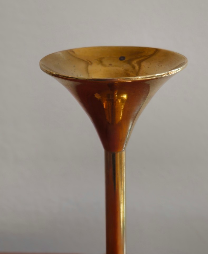 Vintage Kerzenhalter Messing Gold