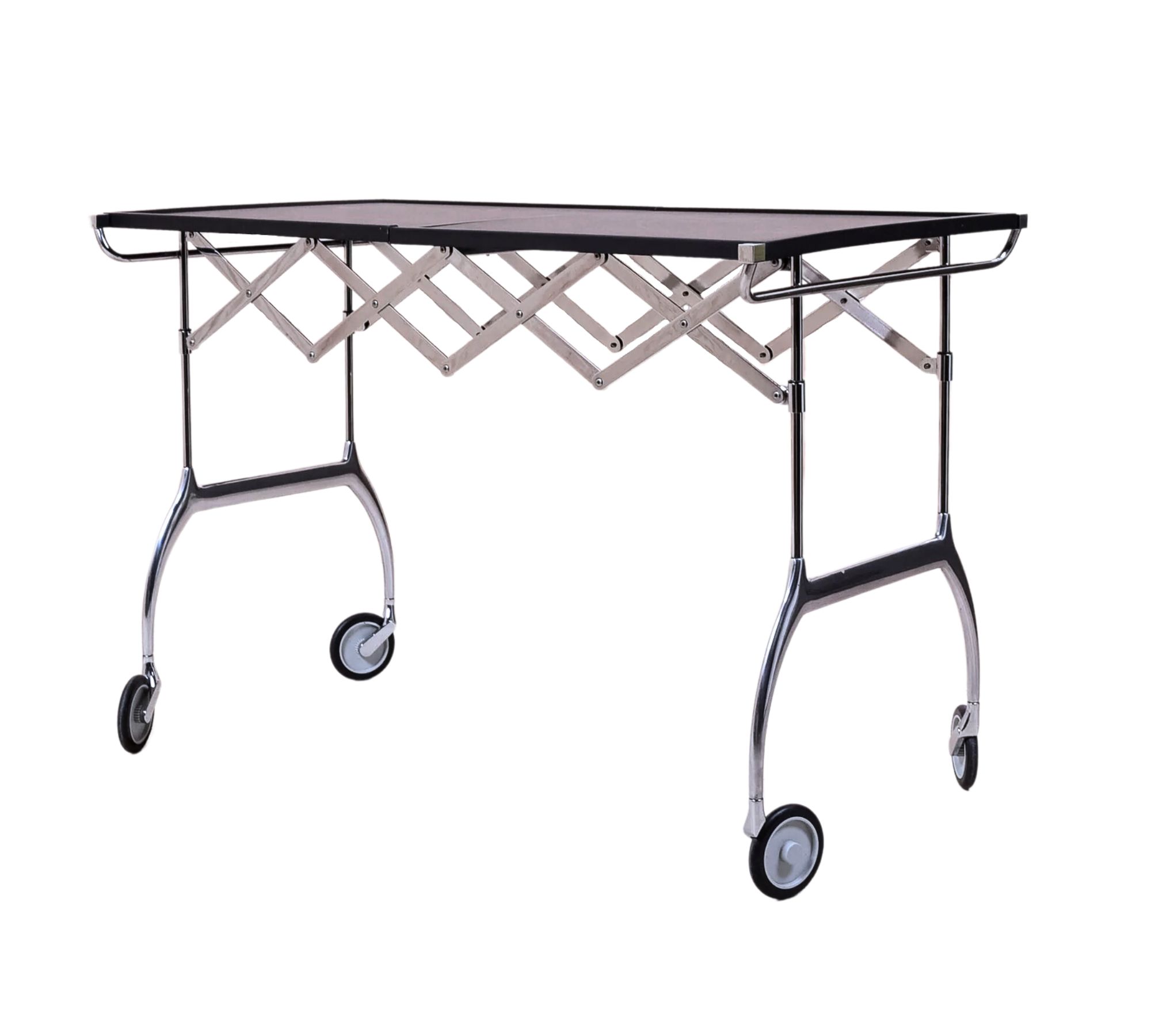 Battista Kartell Servierwagen Polyester Metall Schwarz