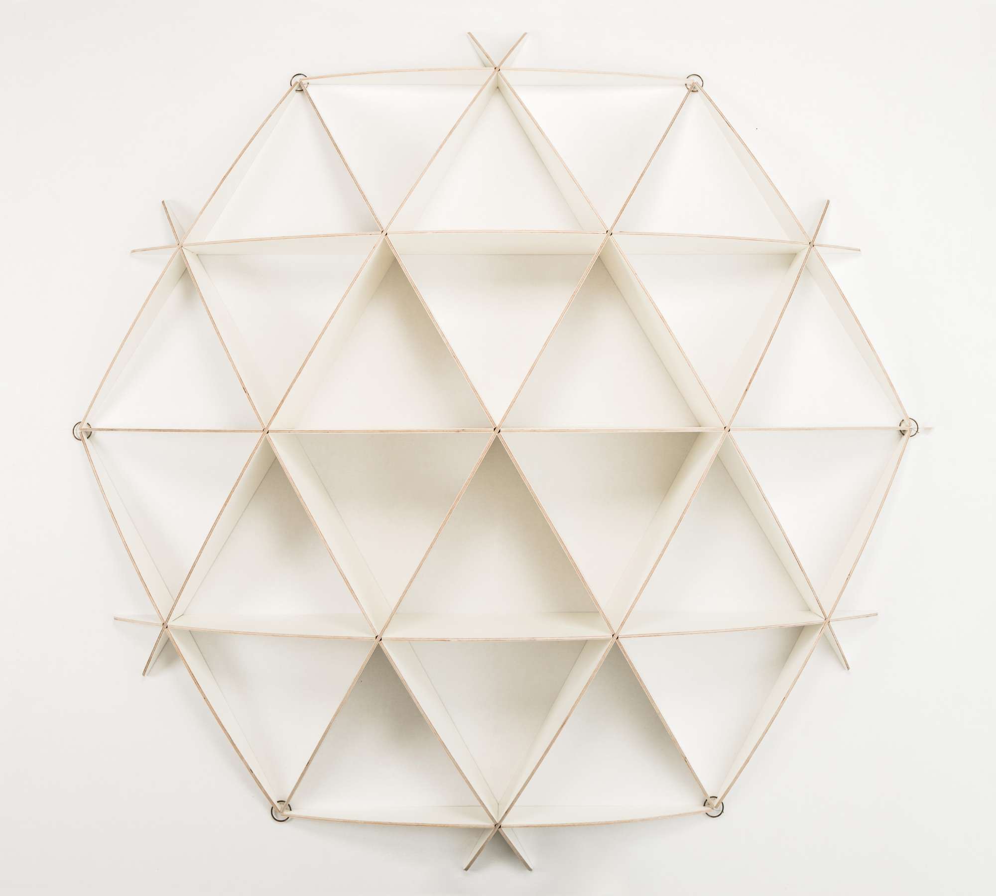 COMB Scaffale a muro legno bianco