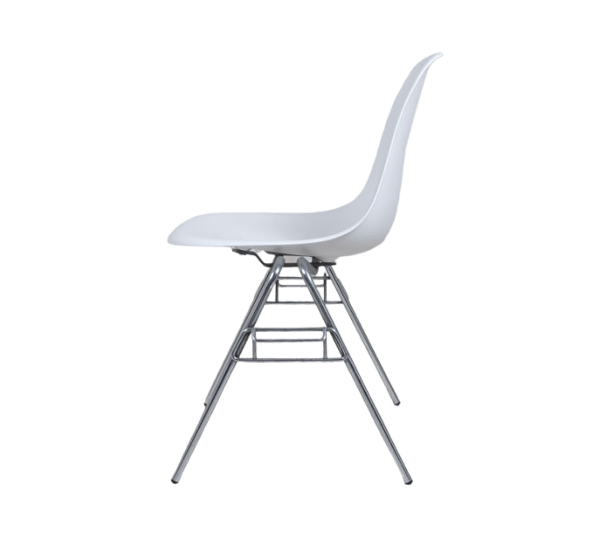 Eames DSS Plastic Side Chair Reinweiß