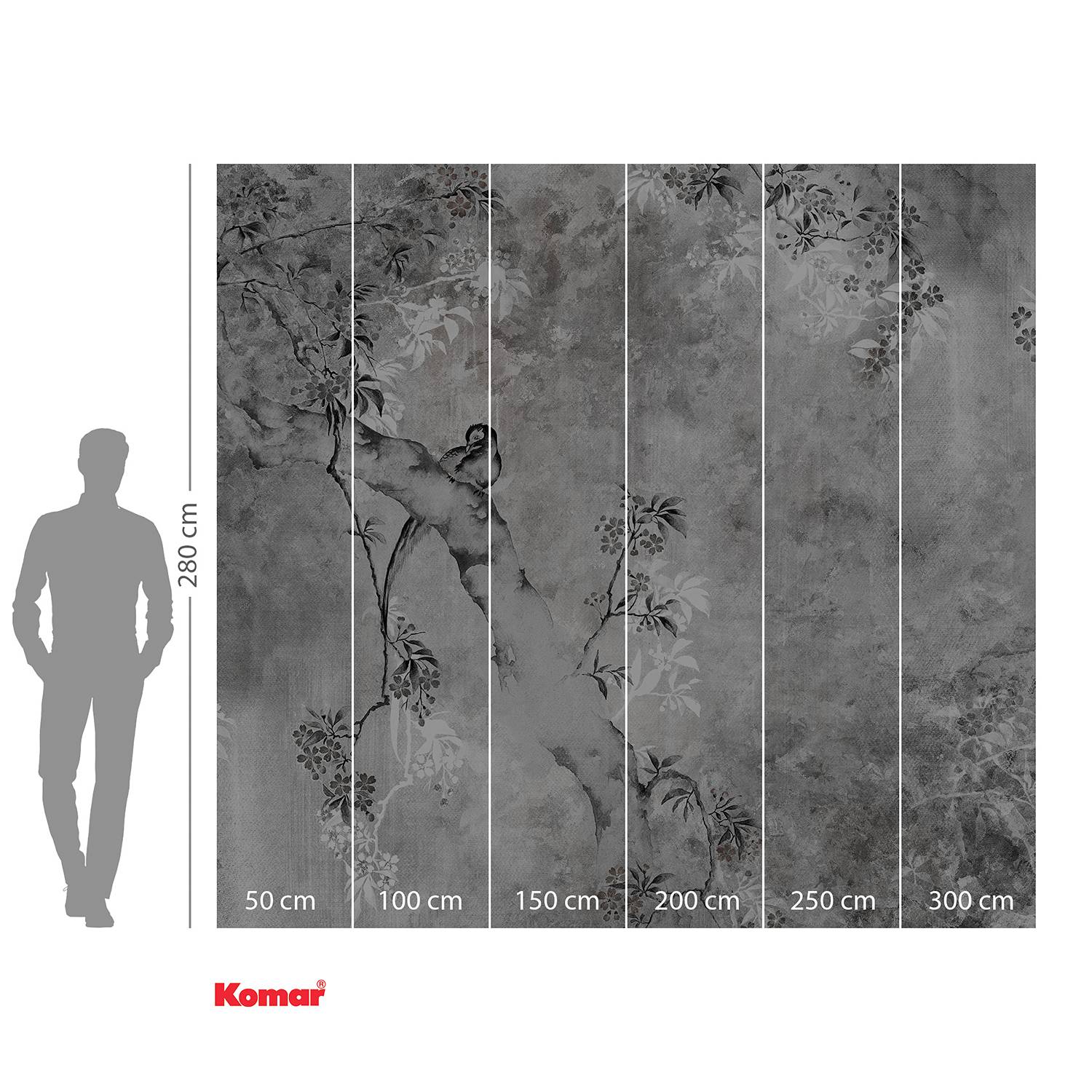 Vlies Fototapete Dynasty Vlies Schwarz / Weiß