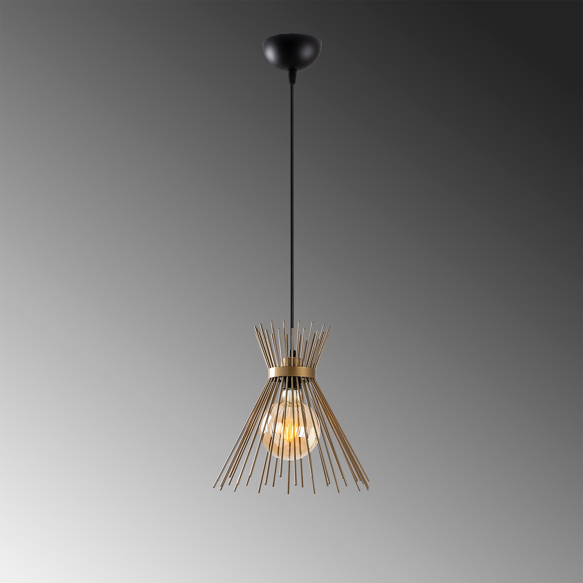 Pendant lamp Metal Black  Ø 34cm