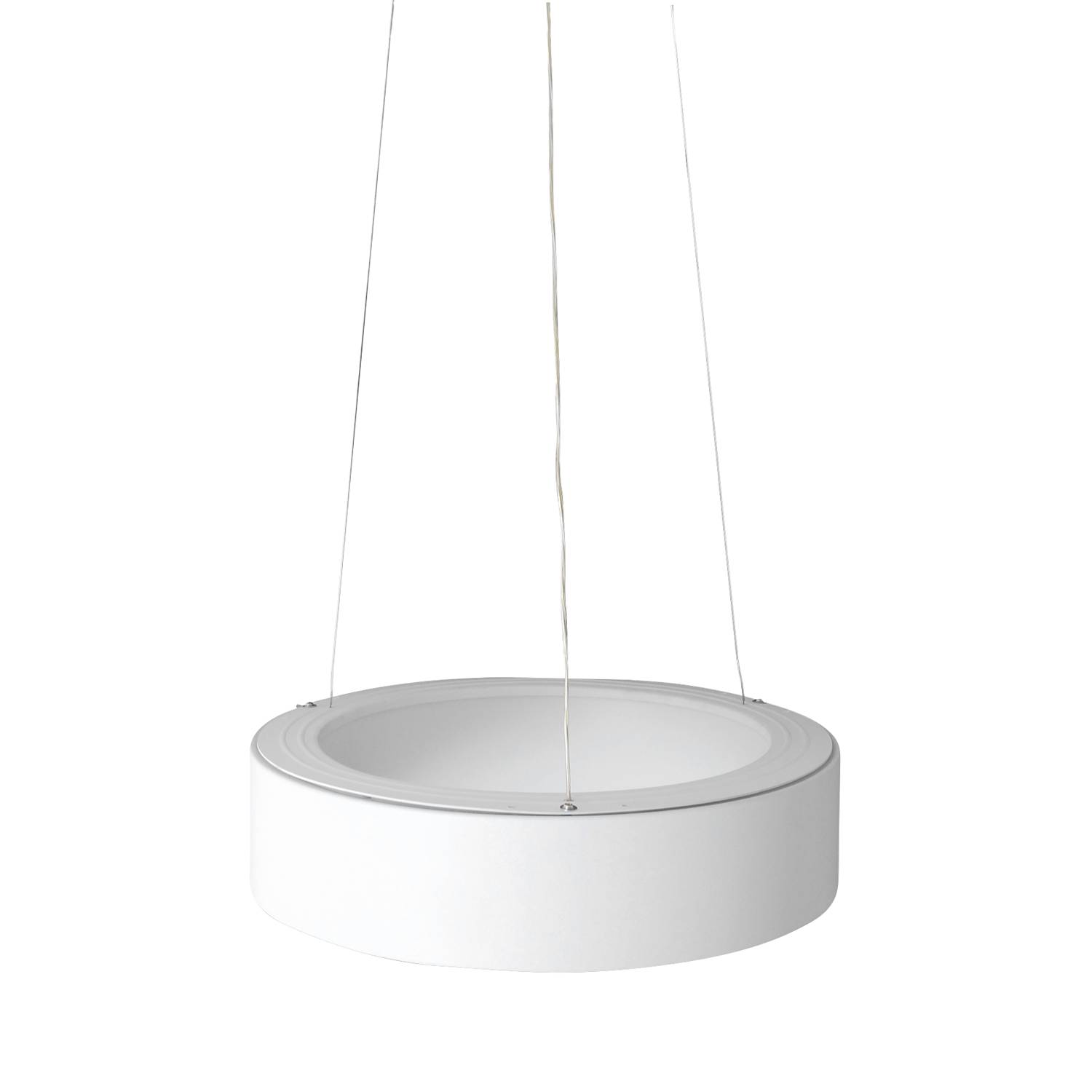 LED pendant lamp Carla Acrylic glass Stainless steel White