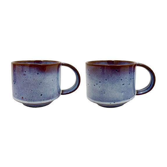 2x Yuka Tasse Terrakotta Blau