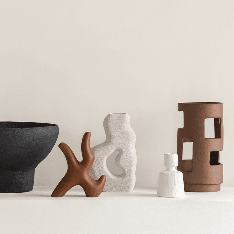 Angoli Table Lamp Ceramic Brown