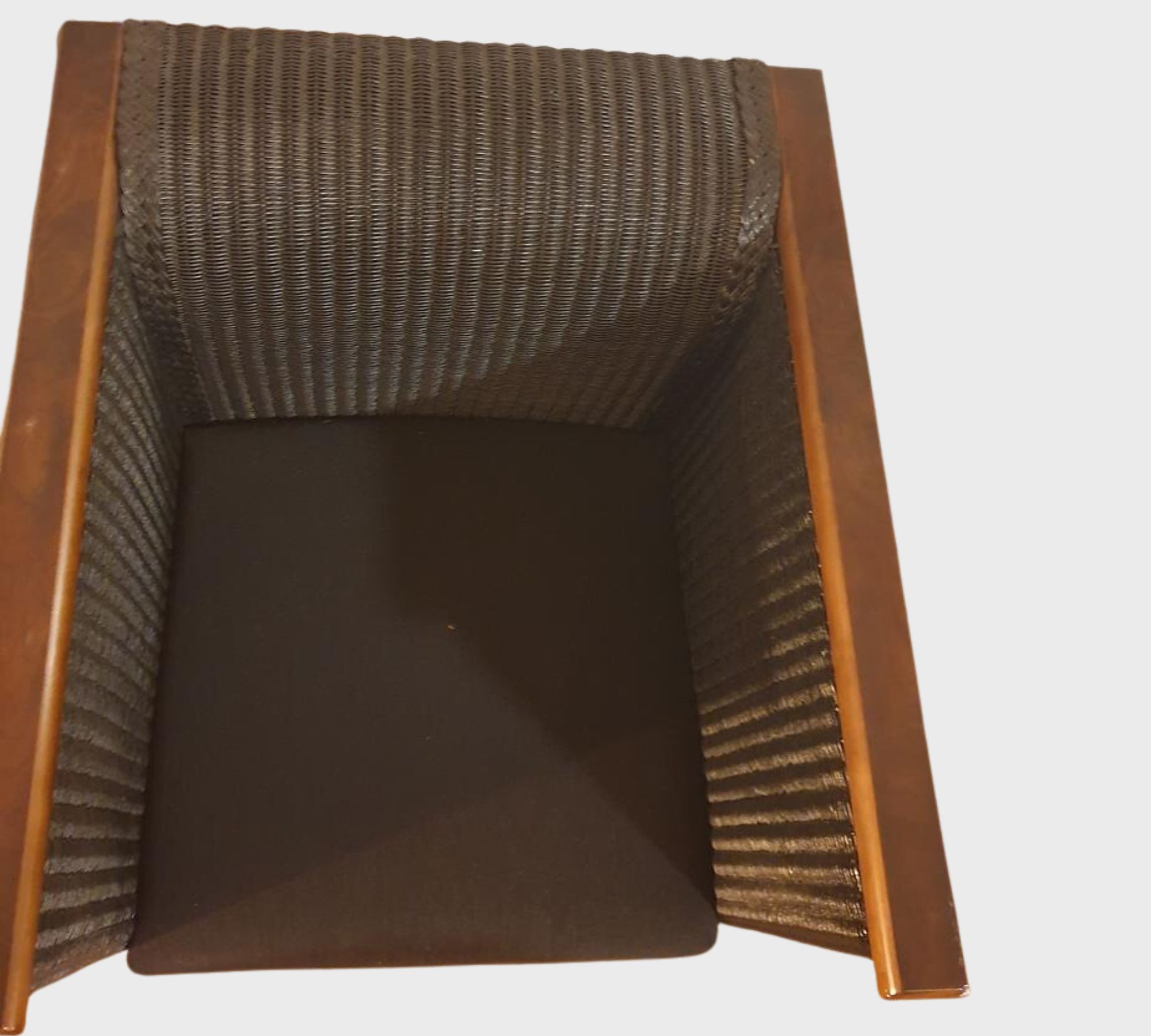 2x Sessel & Beistelltisch Rattan Schwarz