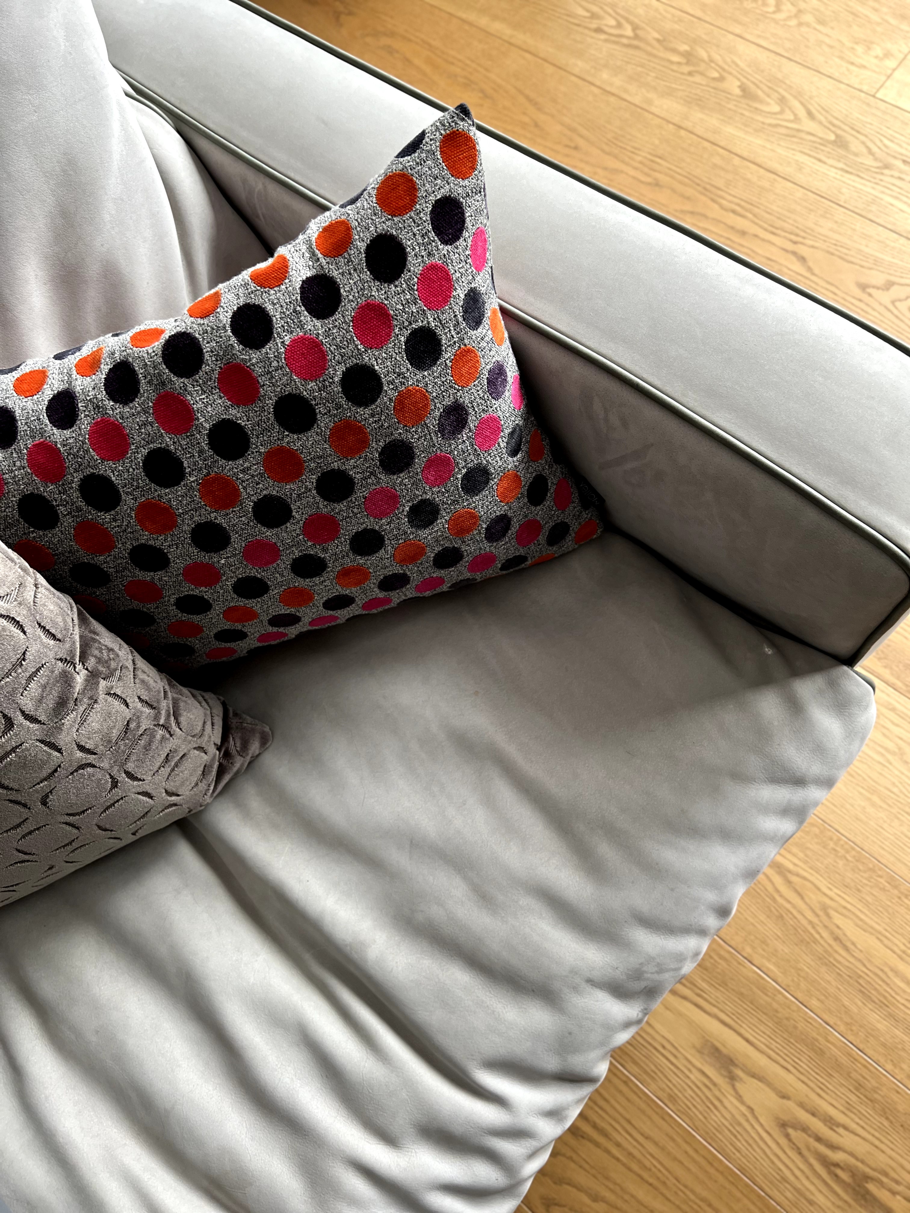Stoccolma Sofa Leder Kaschmir Nuage
