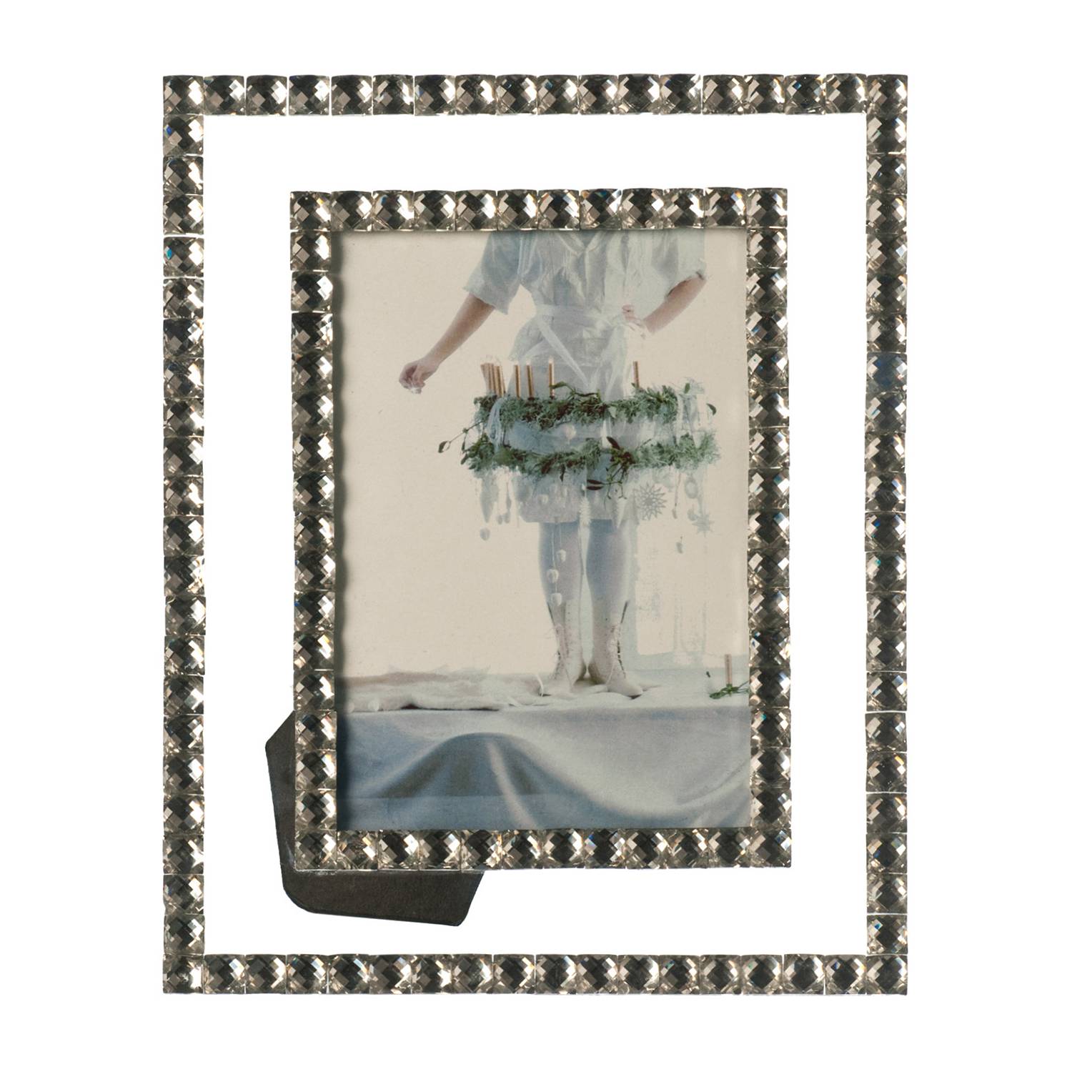 Bilderrahmen Bella Glas Transparent / Silber 23 x 18 cm