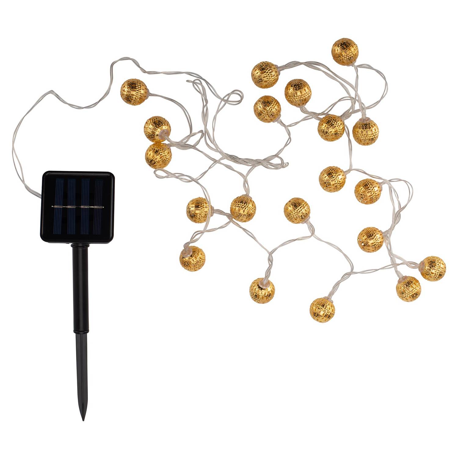 Sunshine Glamour solar light chain 1-light aluminum