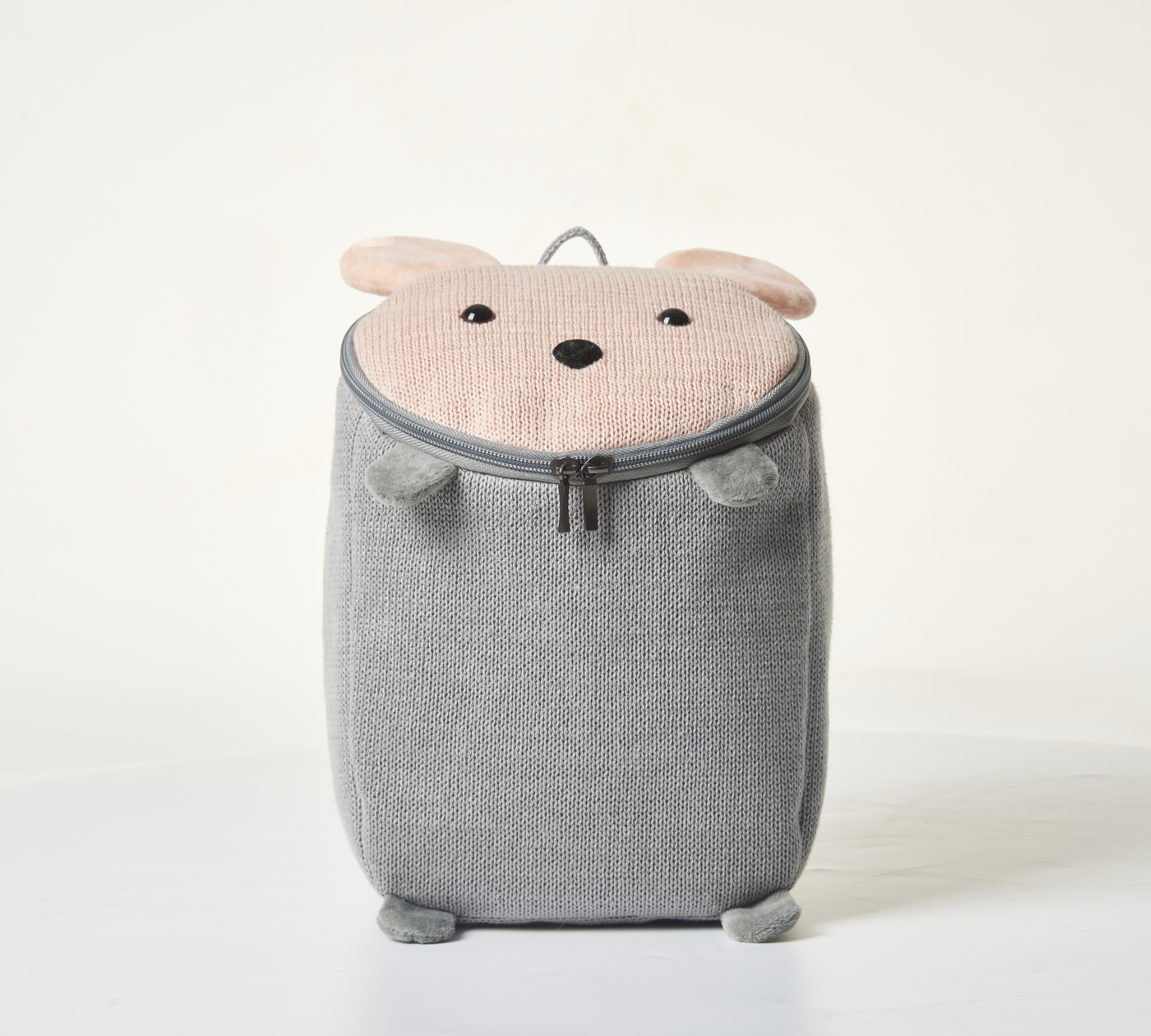 Maus Rucksack Baumwolle Grau