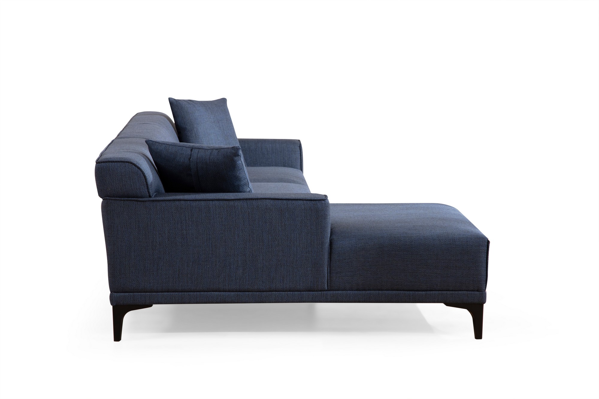 Modernes Sofa Récamiere Links Blau