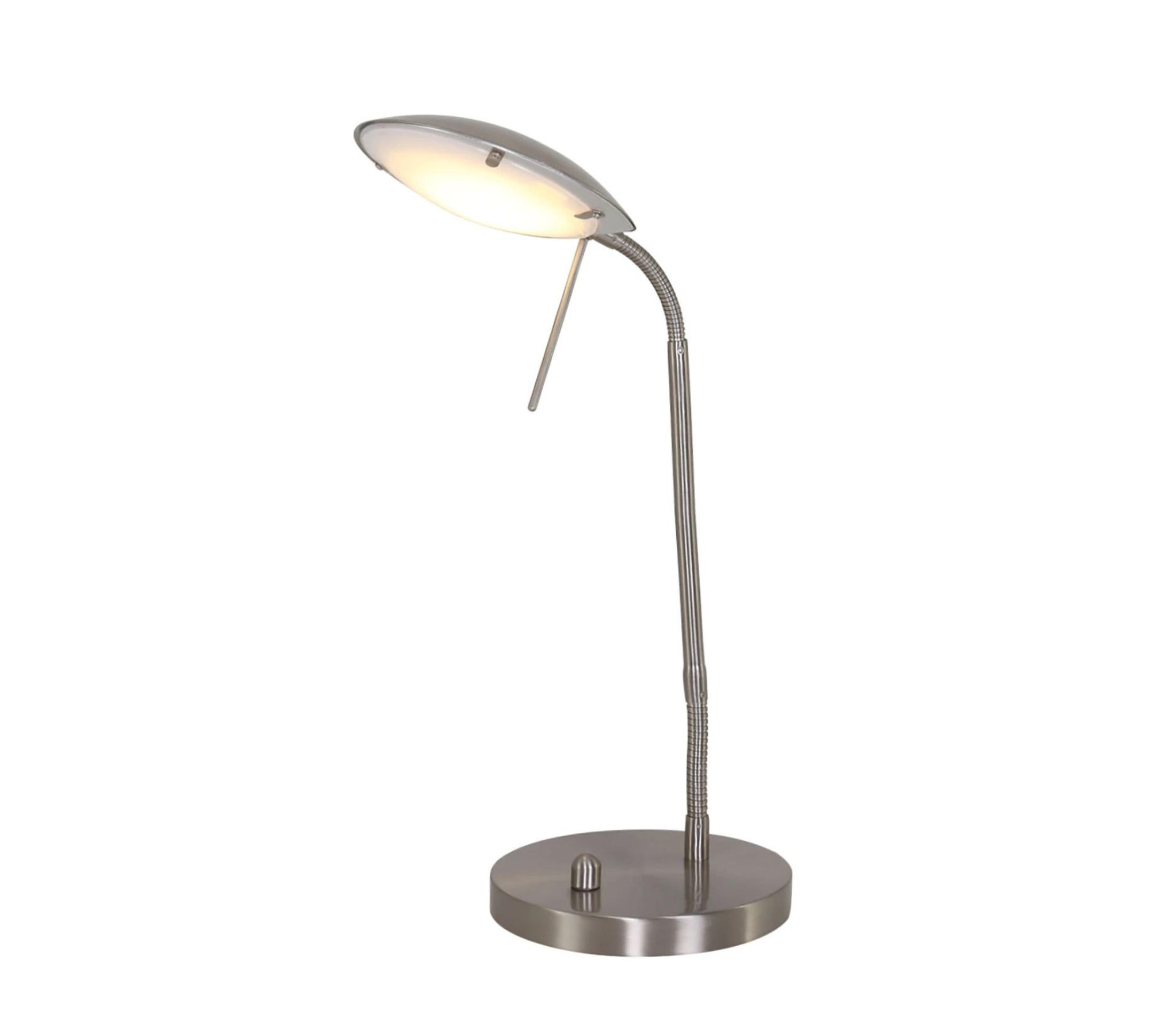 LED Tischleuchte Mexlite I Milchglas Eisen flammig flammig