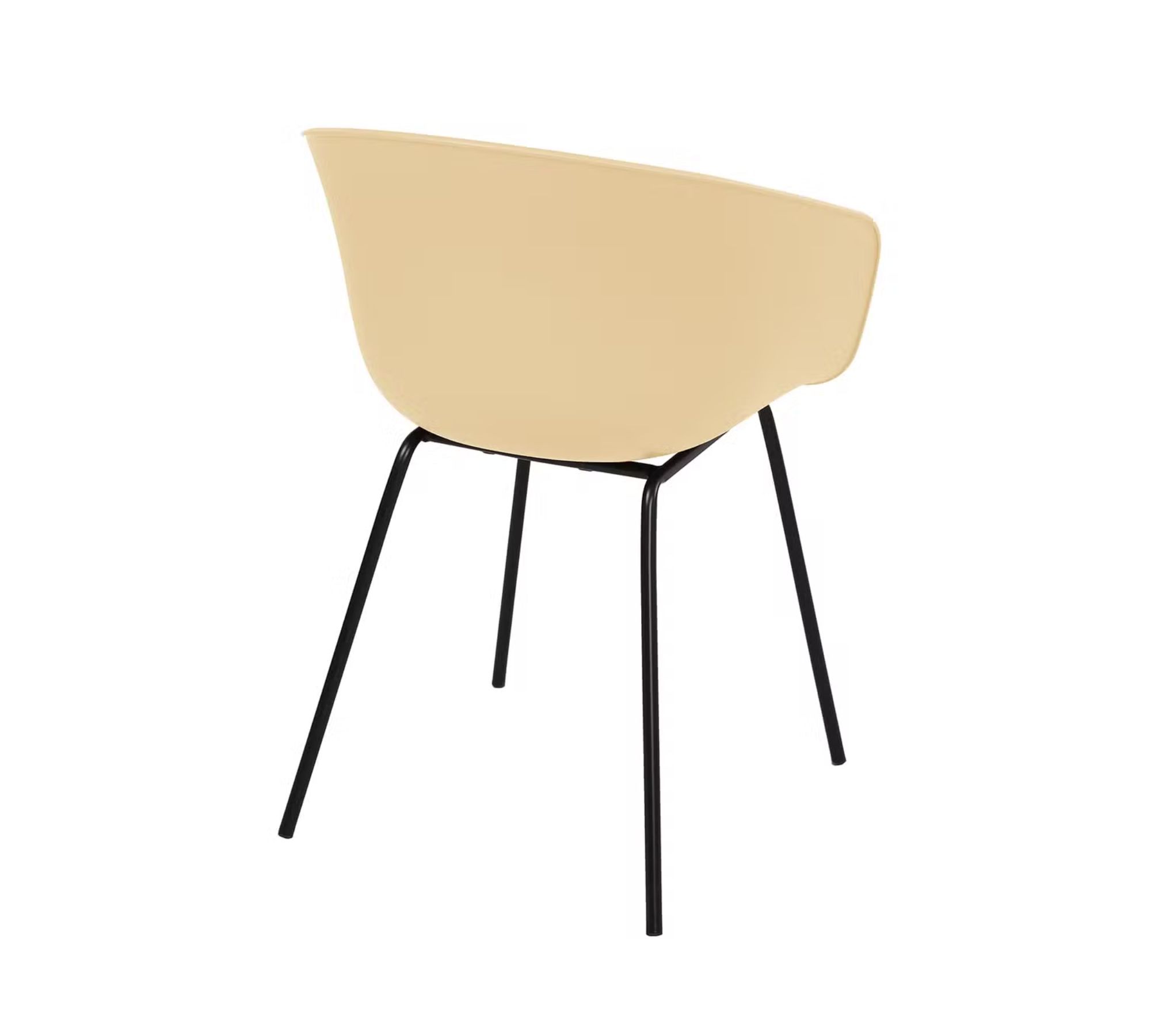 2x Vedene Gartenstuhl Stahl Kunststoff Beige