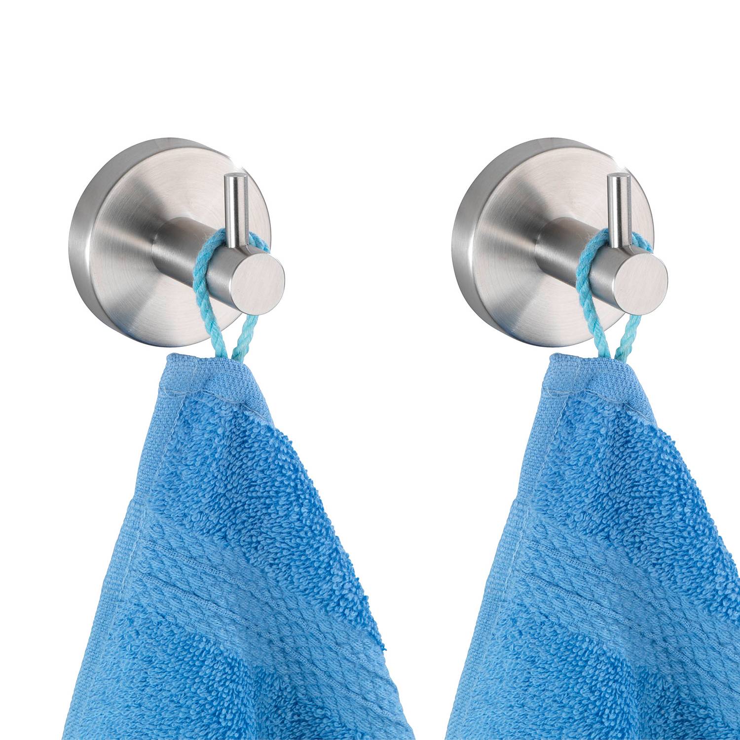 Wandhaken Uno Bosio (2er-Set) Edelstahl Silber