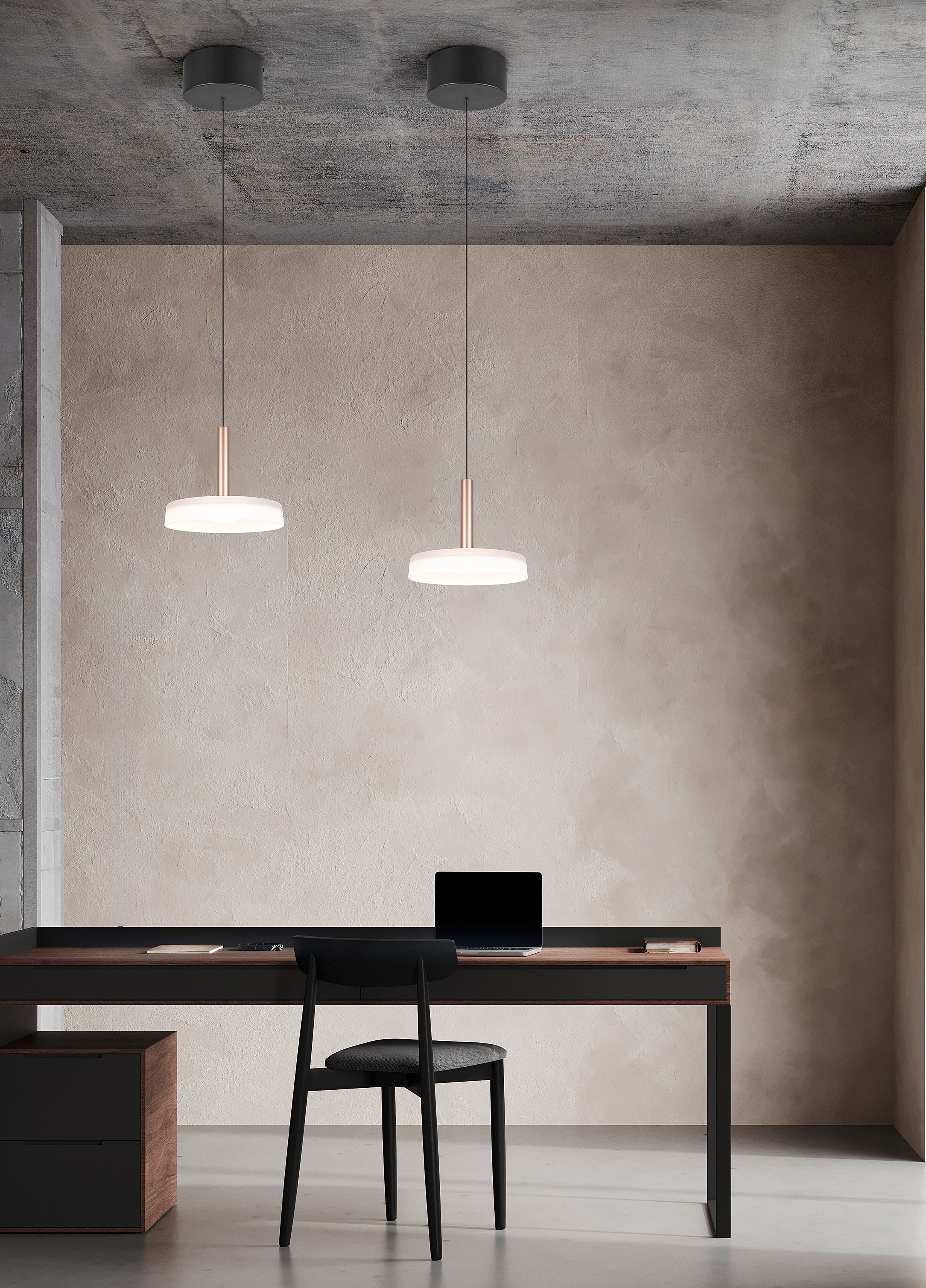 1-Light Celeste Type B LED Pendant Light Opal Glass Iron