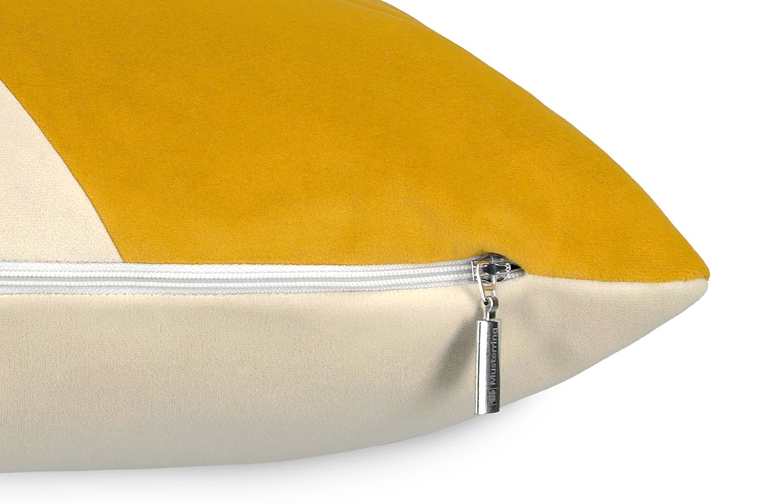Duo Kissenbezug Baumwolle Currygelb 45 x 45 cm