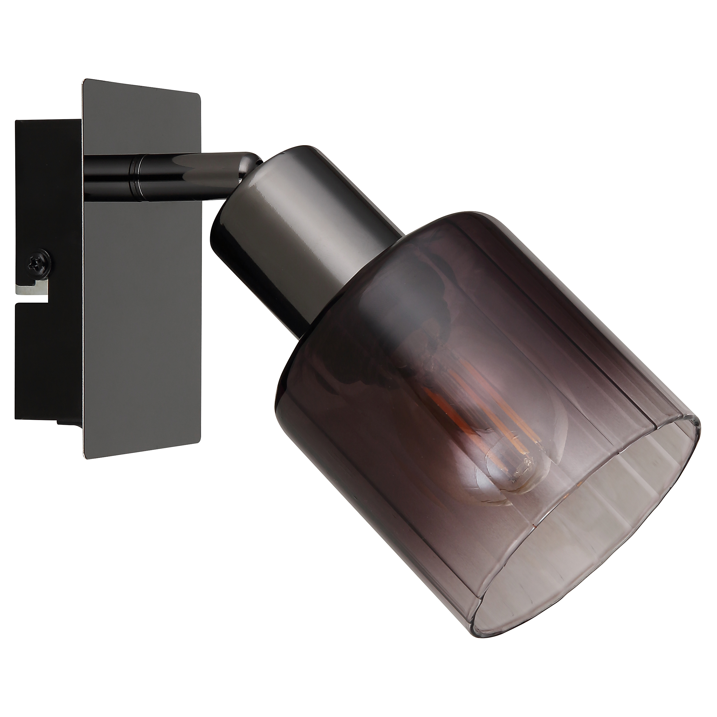 Satella Wandleuchte 1-flammig Eisen Farbglas 