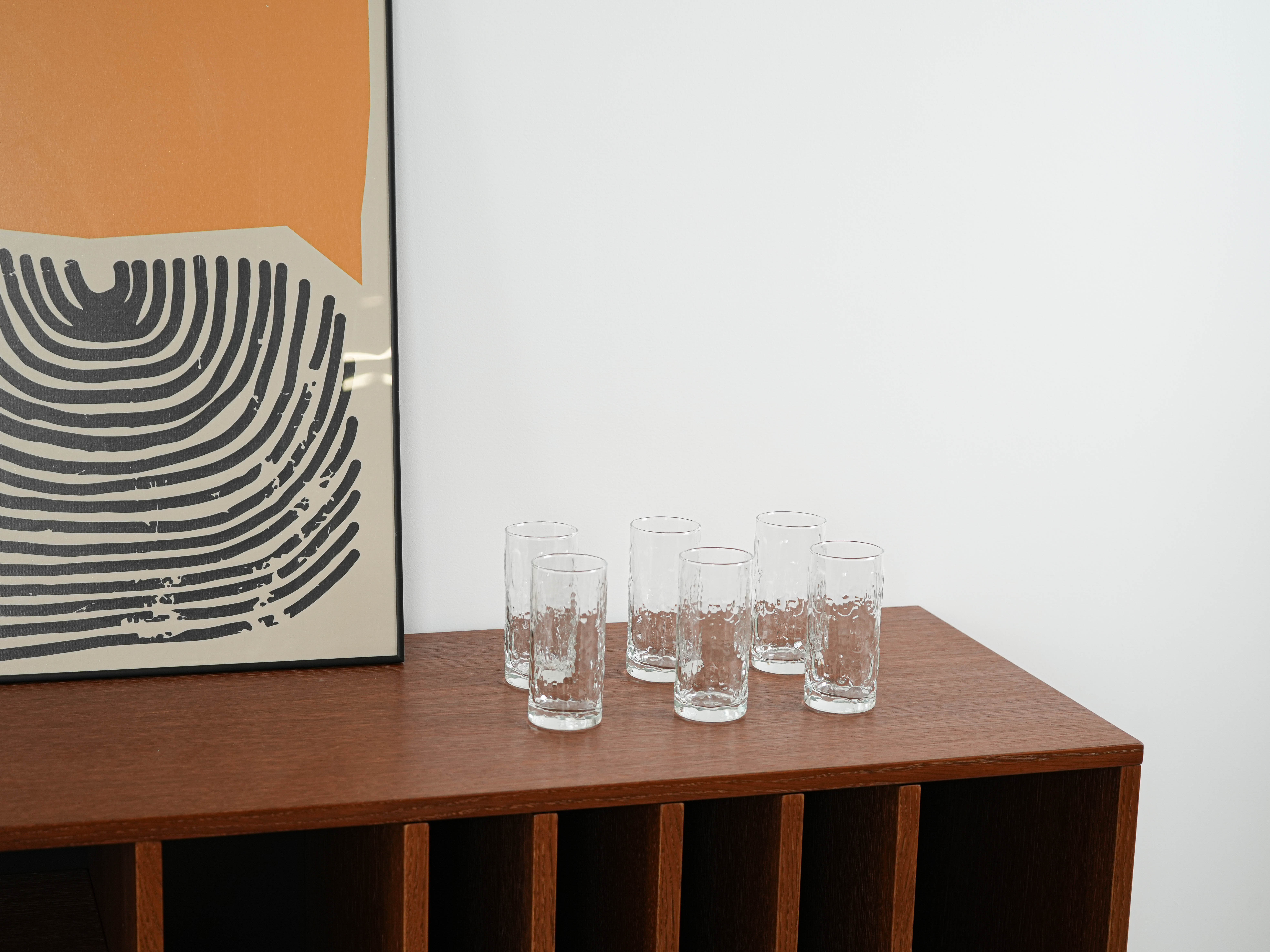 Set of six glasses 1970s