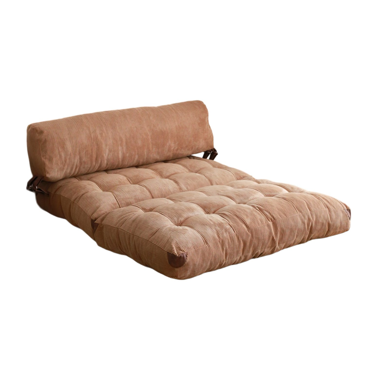 Fold Kadife 2 Schlafsofa 2-Sitzer Camel