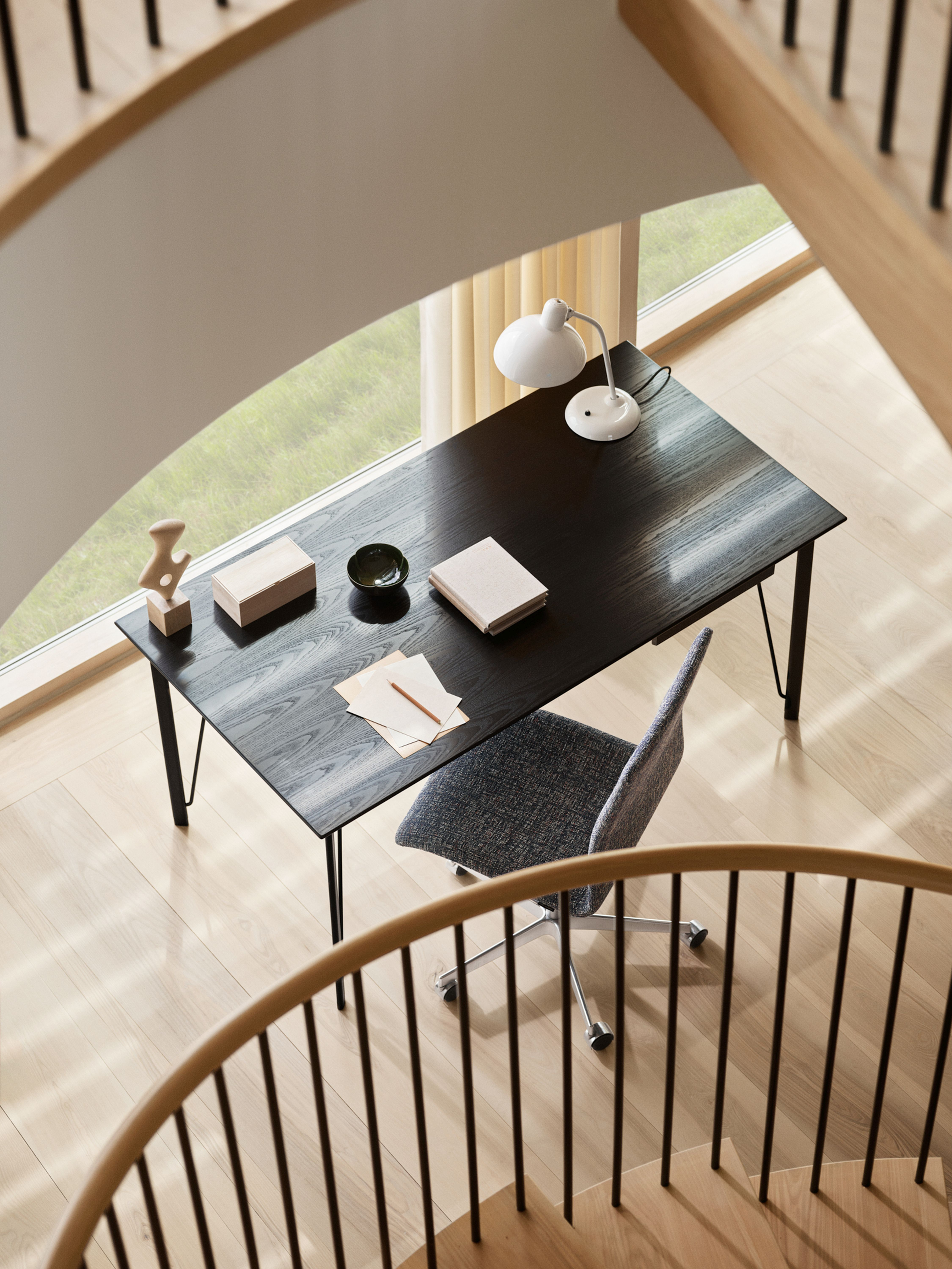 FH3605 Schreibtisch mit Schublade Schwarz