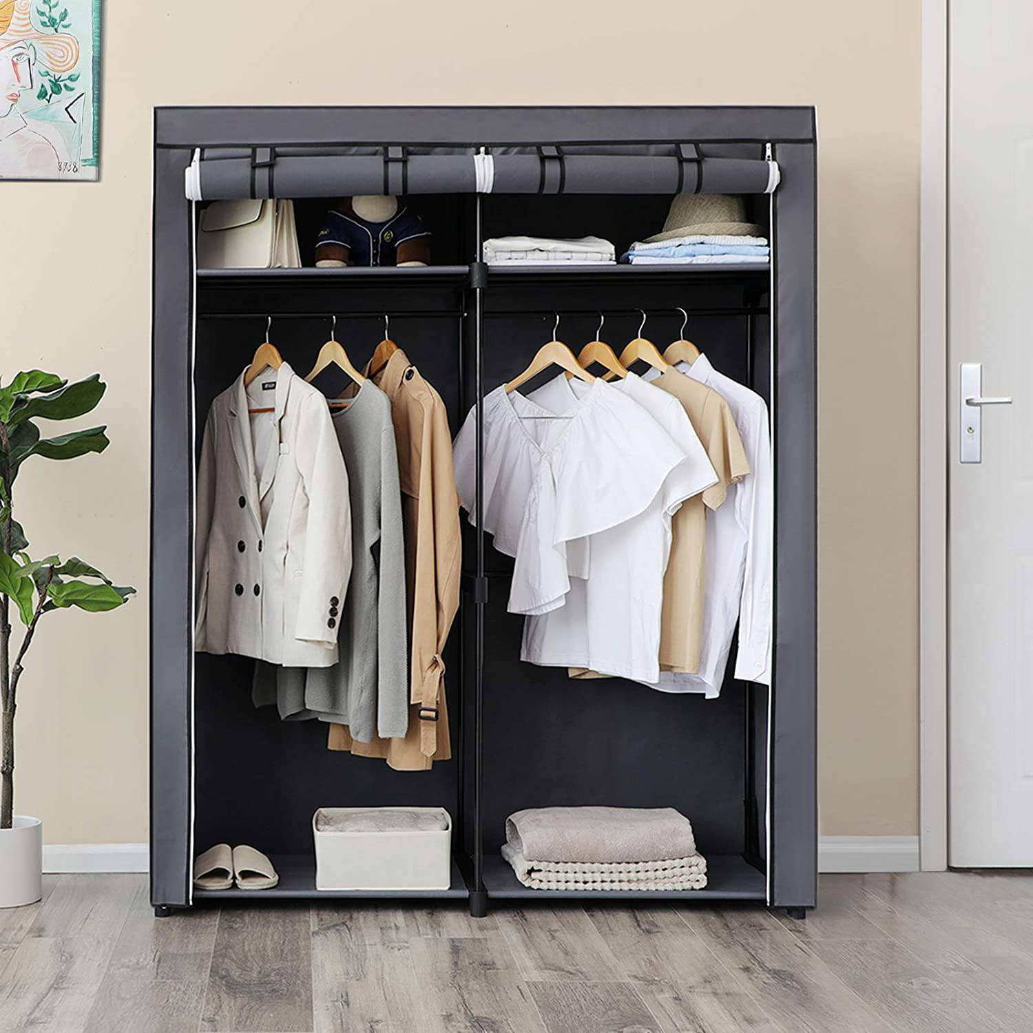 Cabinet Branville I Fabric Iron Grey
