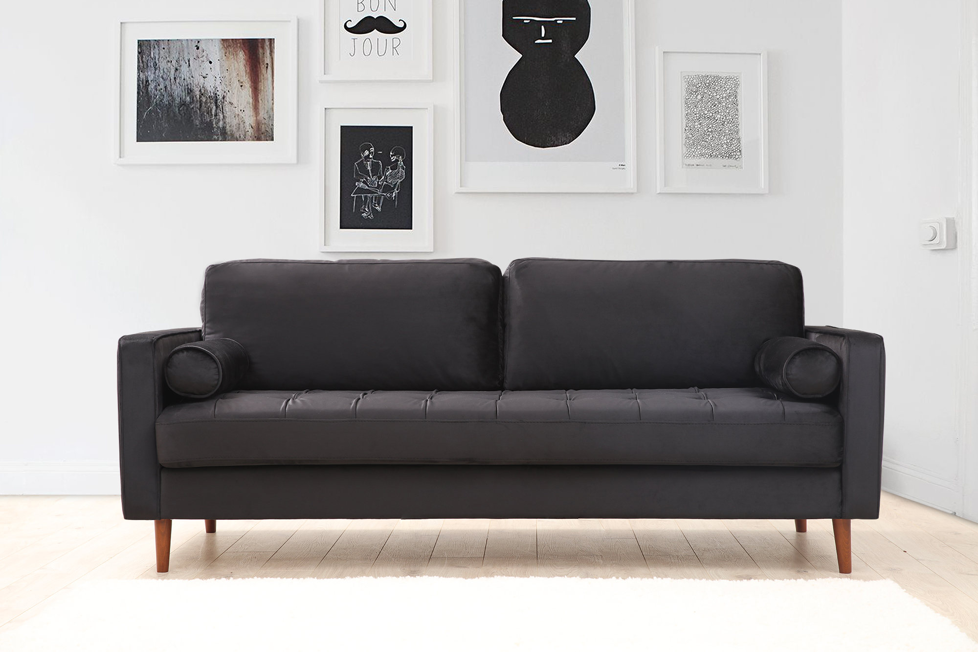 Rome Sofa Schwarz