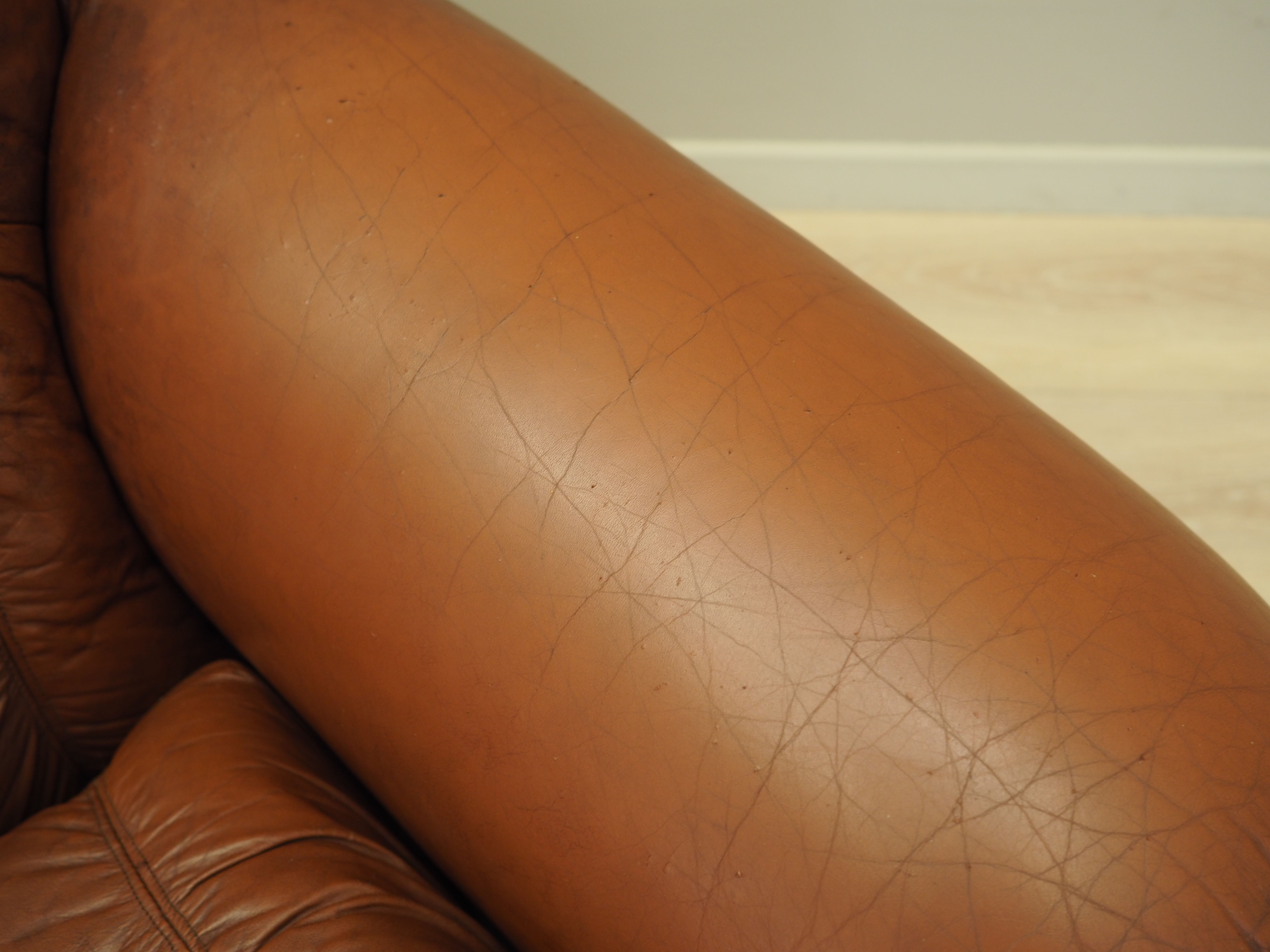 Armchair Leather Brown 1970s